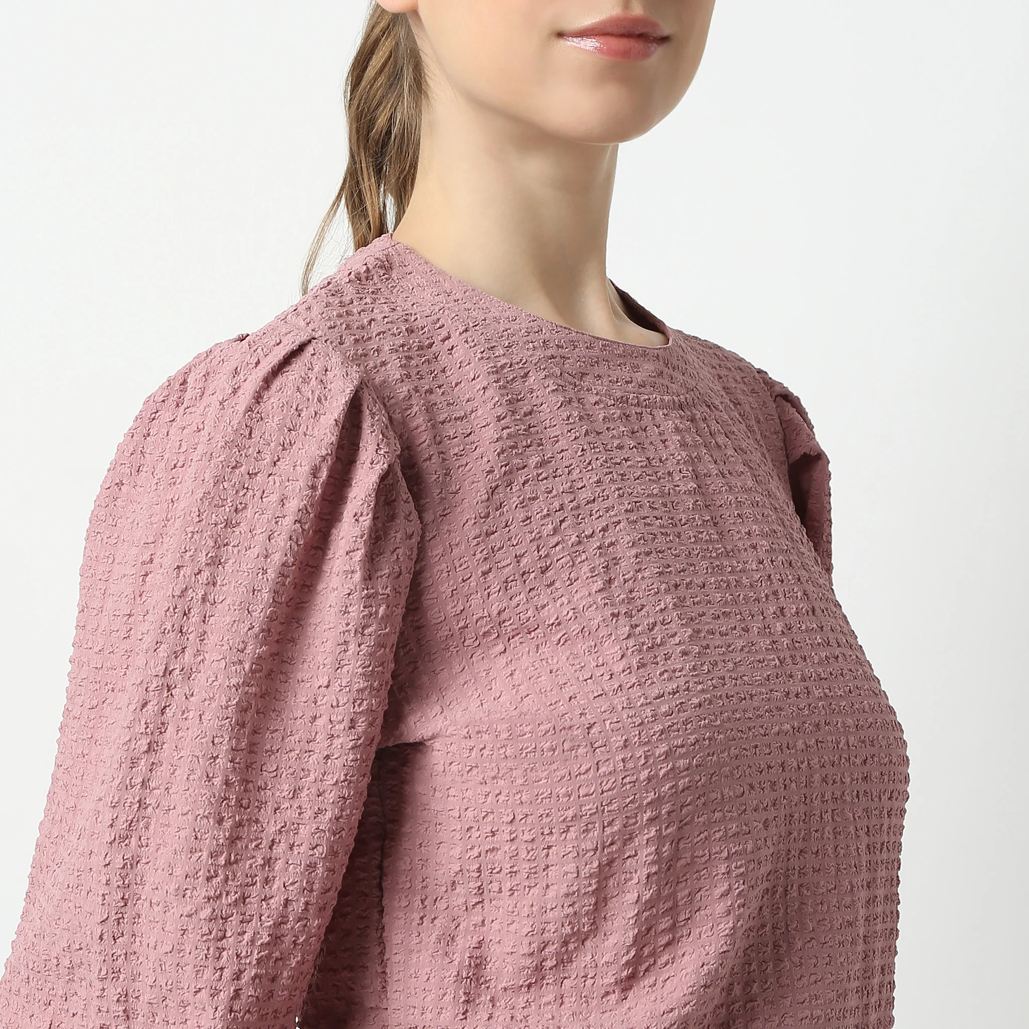 Structured Flared Elbow Sleeve Top - Image 9