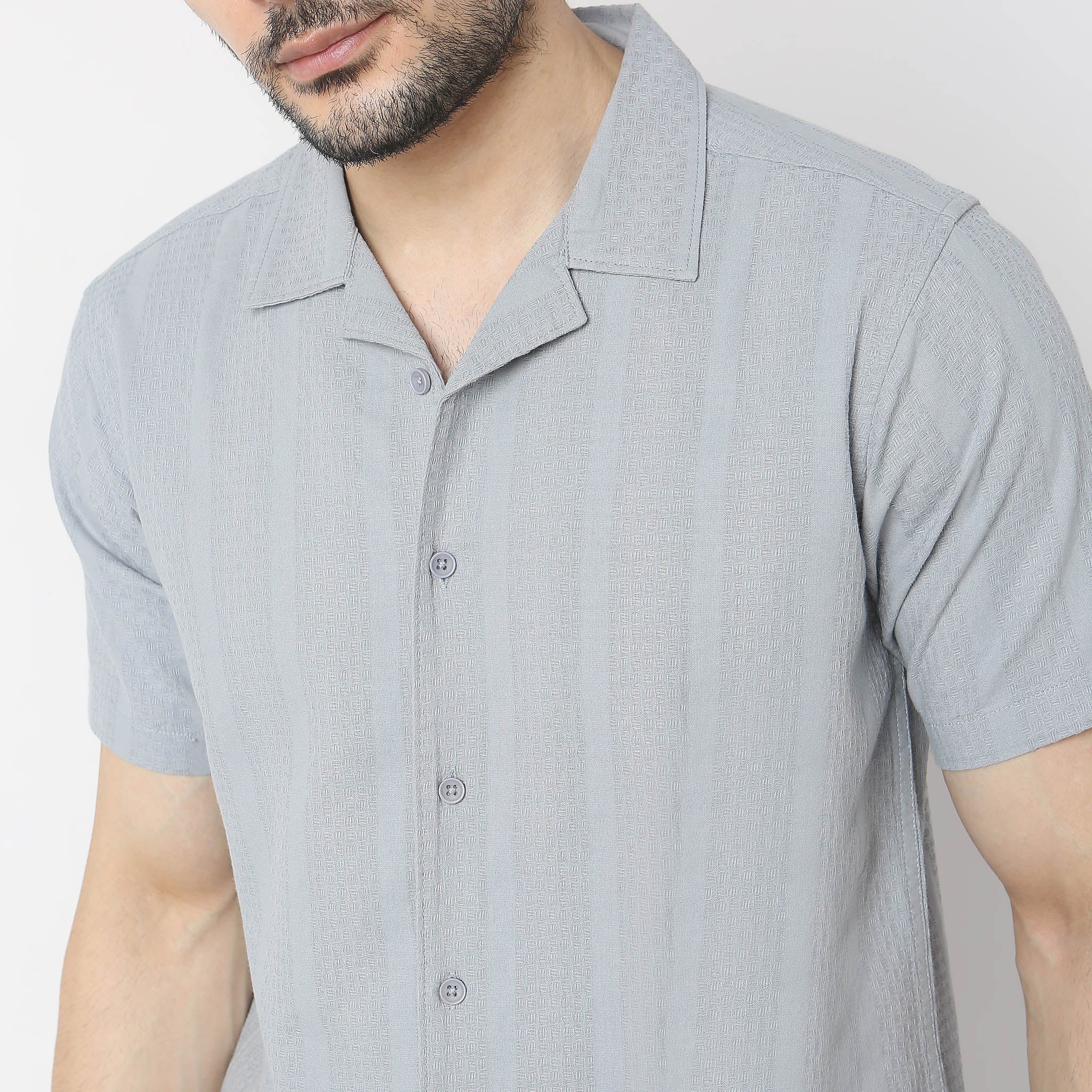 Island Shirt™ - 100% Cotton Cuban Collar - Dobby Structure - Modern Smart Shirt - Image 10