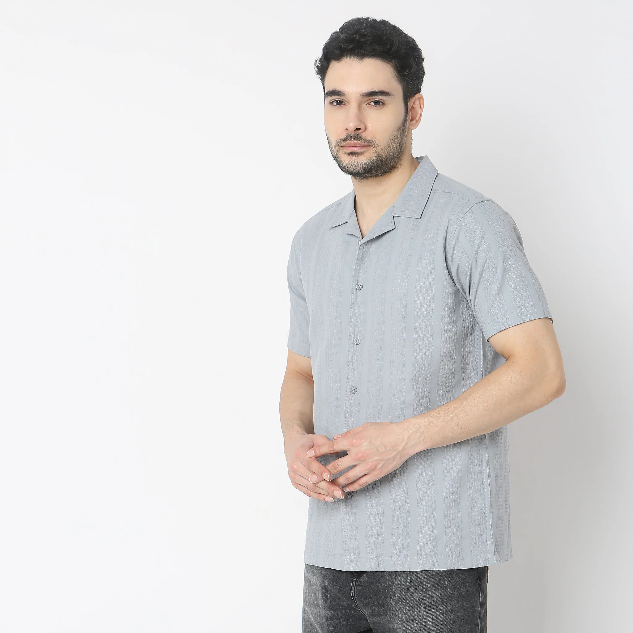 Island Shirt™ - 100% Cotton Cuban Collar - Dobby Structure - Modern Smart Shirt - Image 9