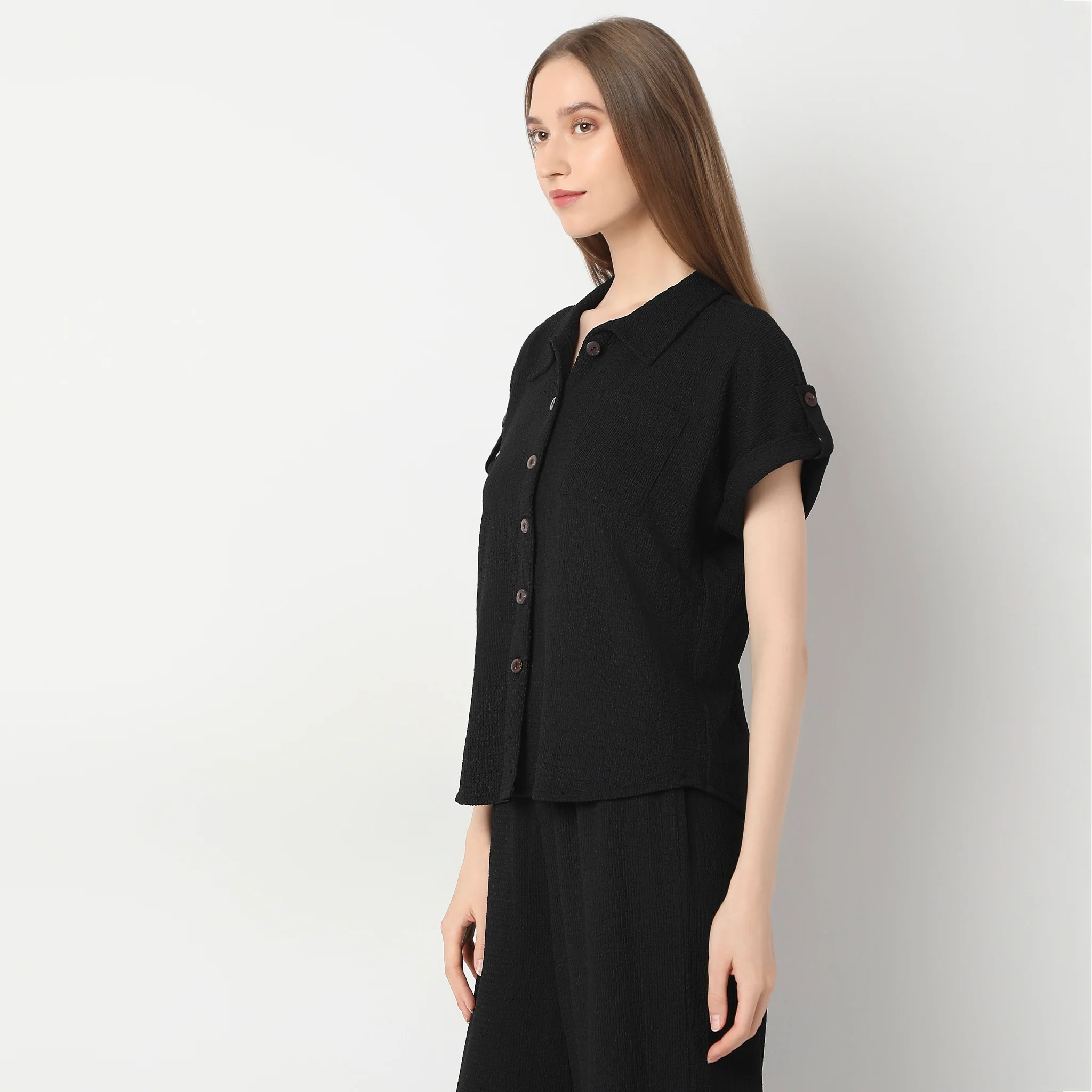 Regular Fit Structured Shirt - Image 5