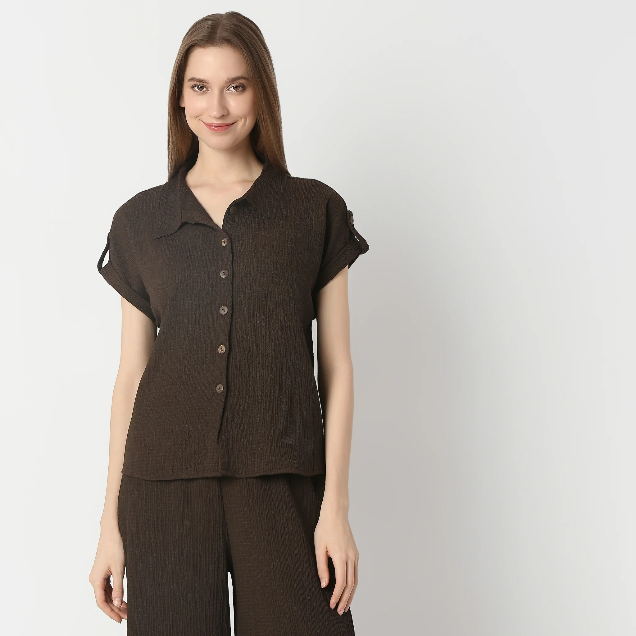 Regular Fit Structured Shirt - Image 7