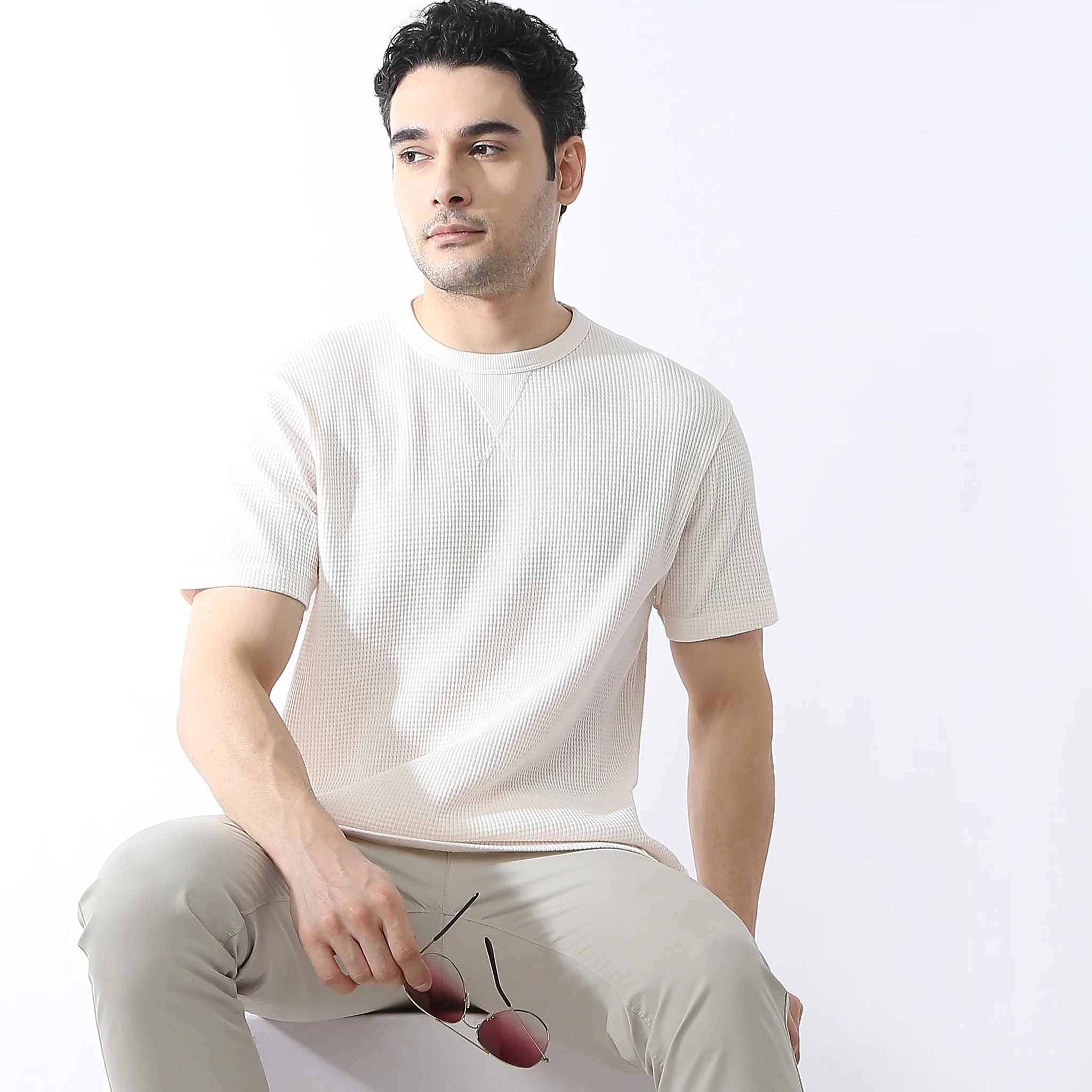 Camper Crew Neck Structured Full Sleeve T-Shirt - Image 11