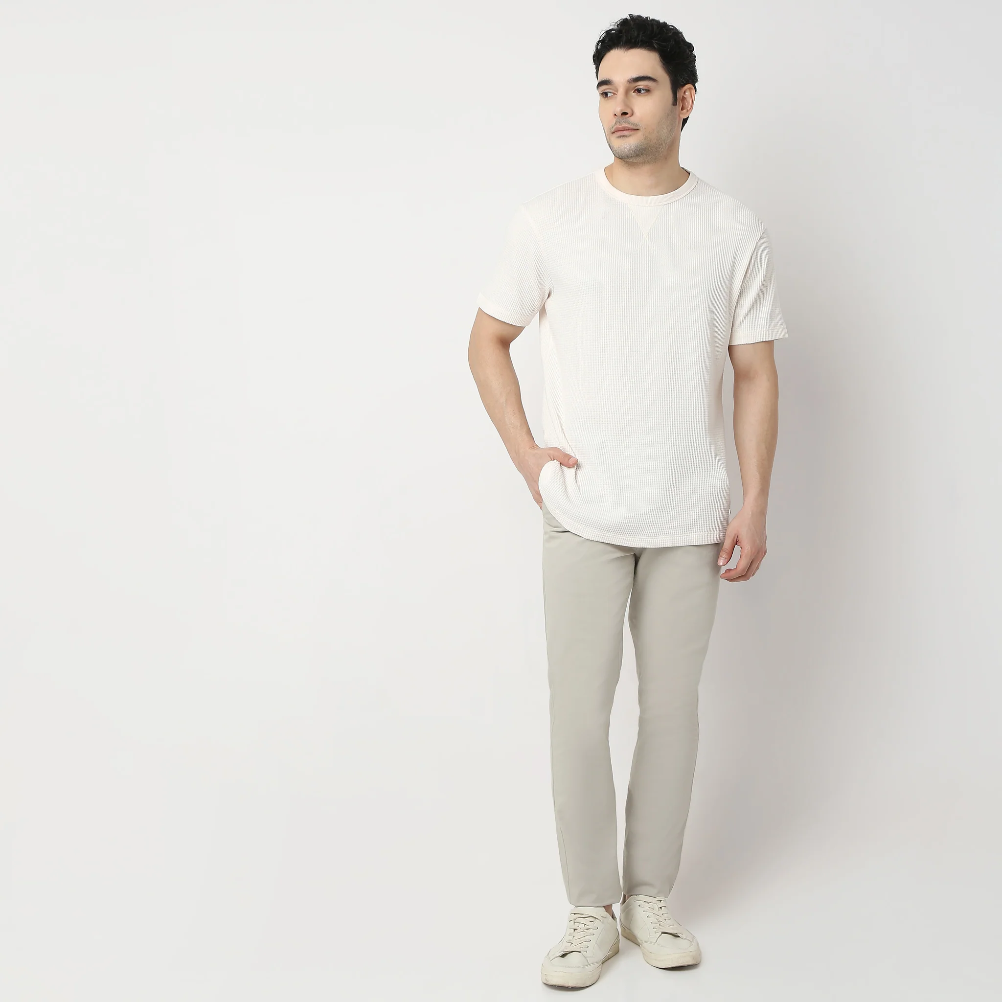 Camper Crew Neck Structured Full Sleeve T-Shirt - Image 12