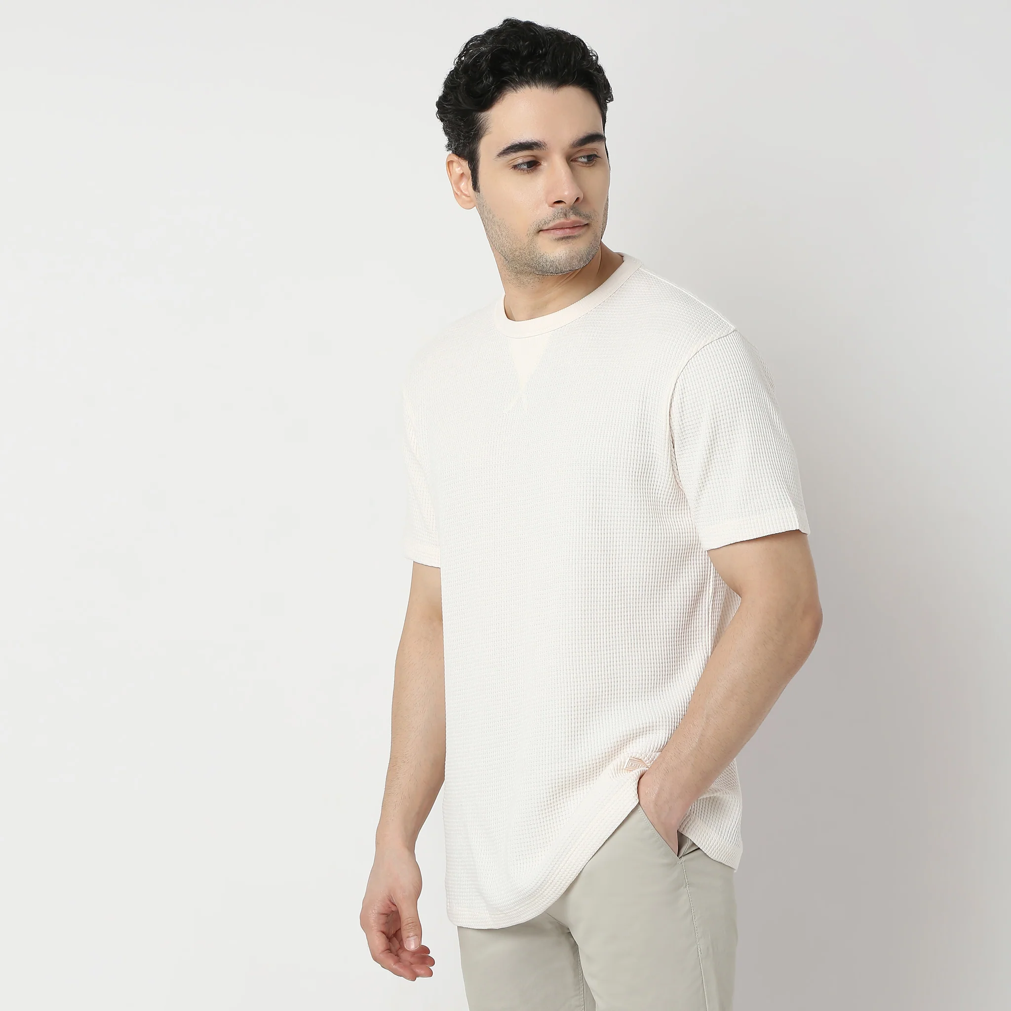 Camper Crew Neck Structured Full Sleeve T-Shirt - Image 14