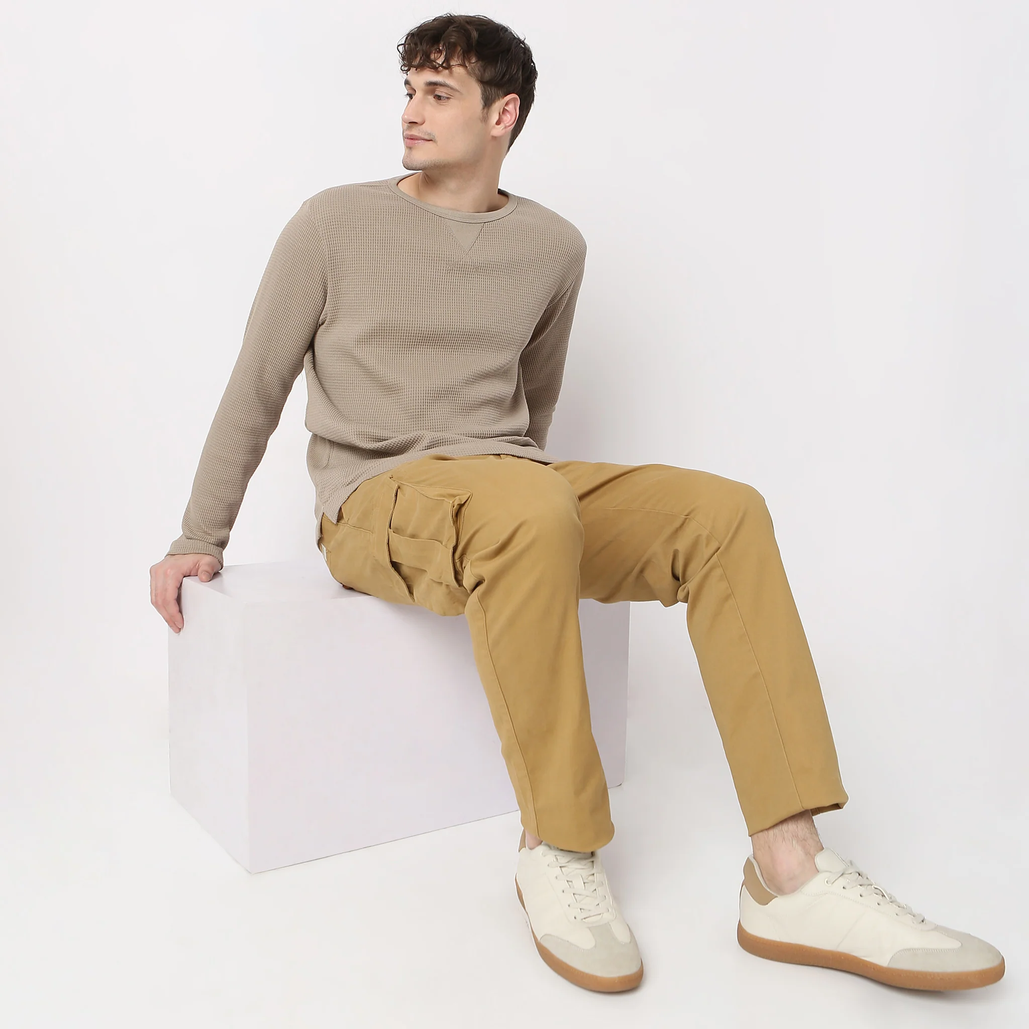 Camper Crew Neck Structured Full Sleeve T-Shirt - Image 21