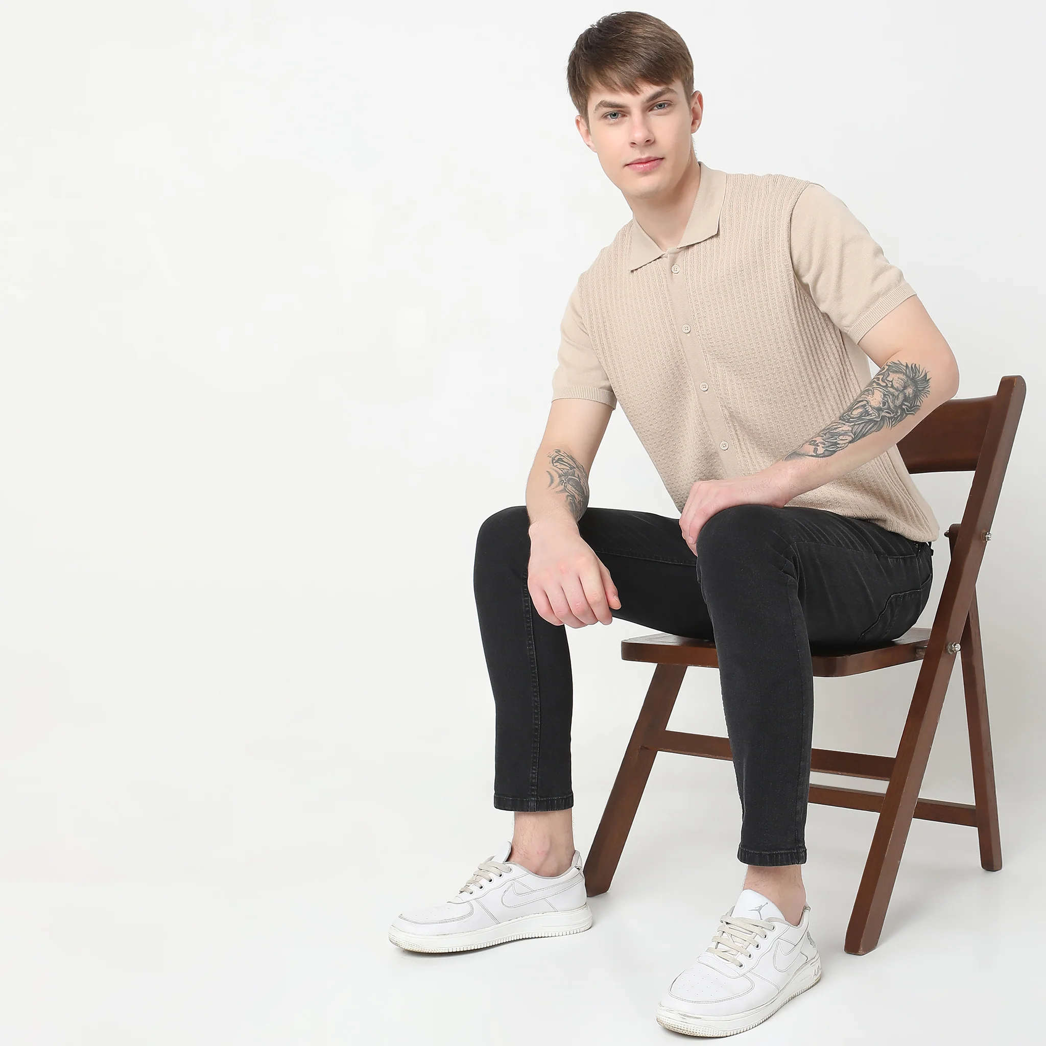Hand Knit Jersey™ - Fine Knitted Structure Regular Fit T-Shirt - Wear With Ease & Comfort