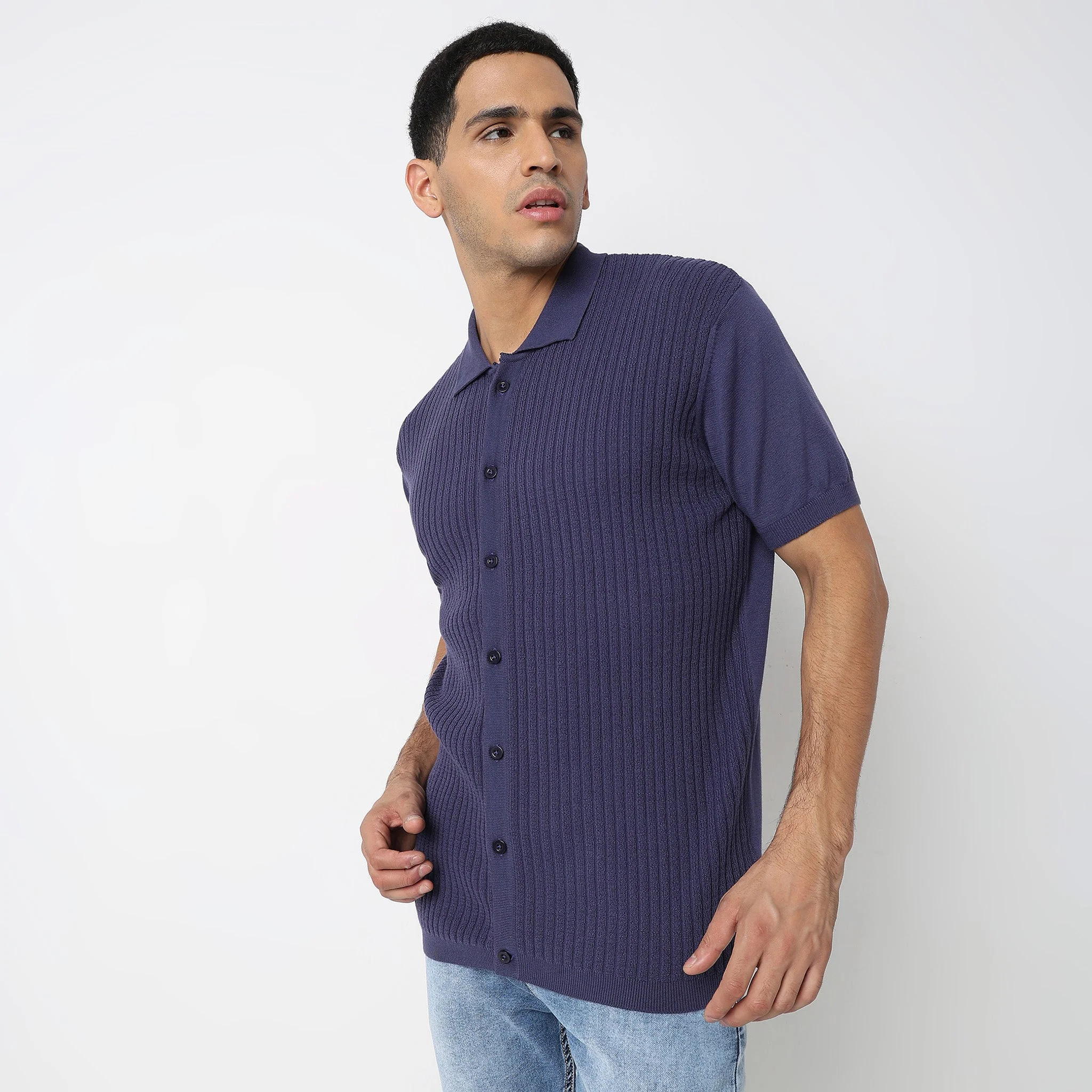 Hand Knit Jersey™ - Fine Knitted Structure Regular Fit T-Shirt - Wear With Ease & Comfort - Image 15