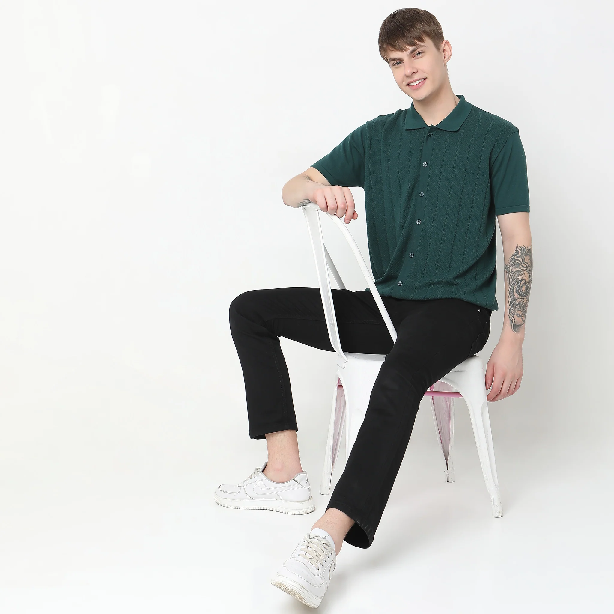 Hand Kinit Jersey™ - Fine Knitted Structure Regular Fit Shirt - Wear With Ease & Comfort