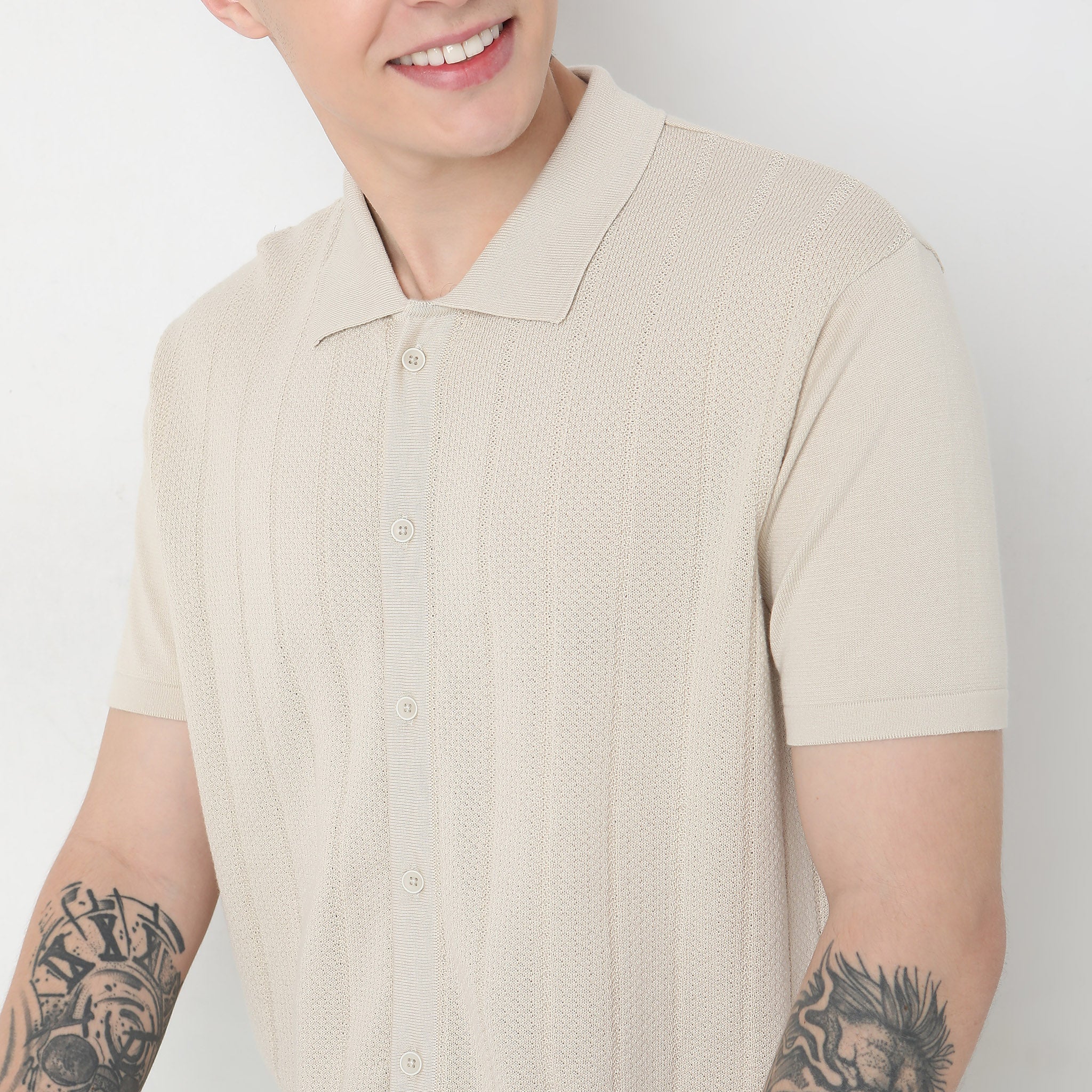Hand Kinit Jersey™ - Fine Knitted Structure Regular Fit Shirt - Wear With Ease & Comfort - Image 15