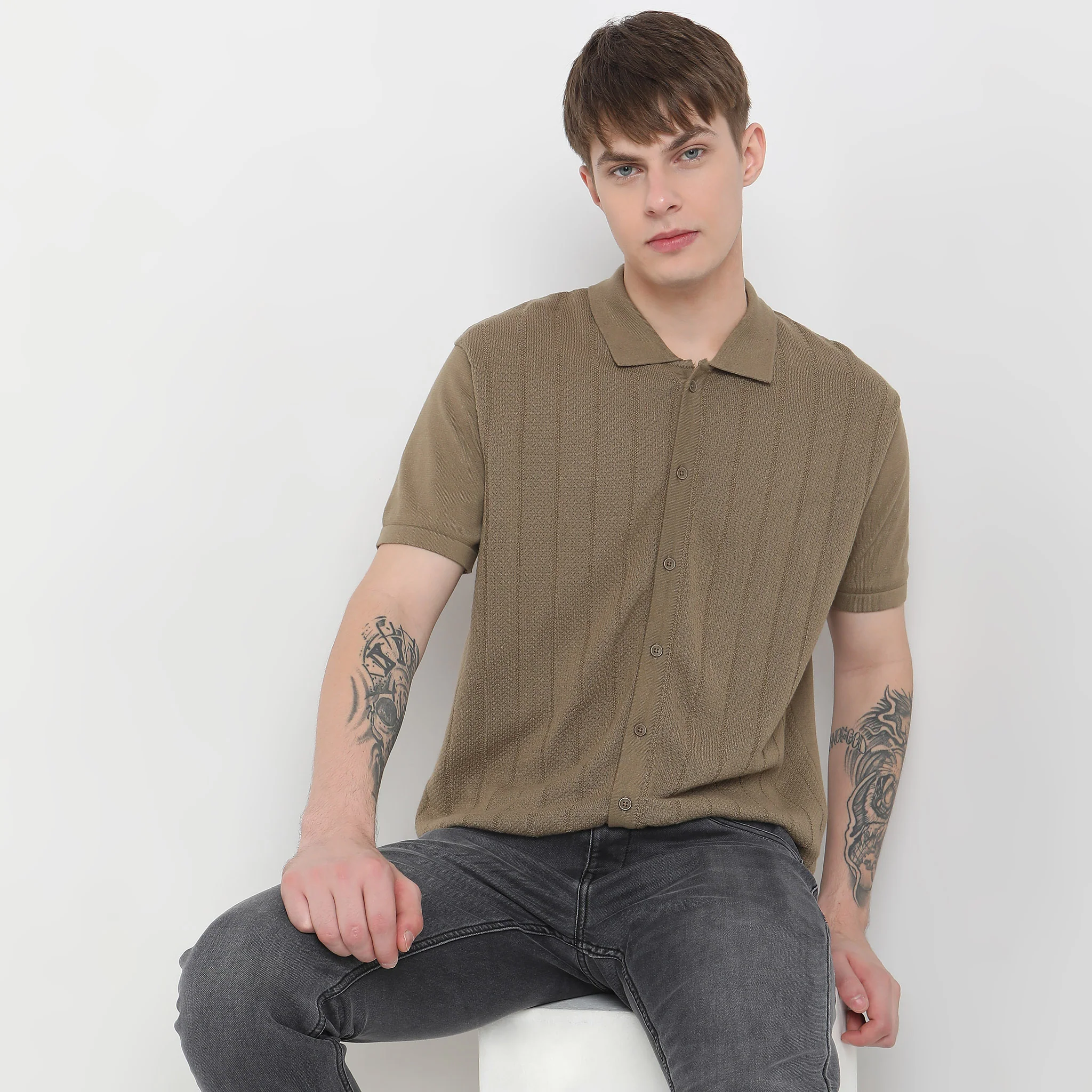 Hand Kinit Jersey™ - Fine Knitted Structure Regular Fit Shirt - Wear With Ease & Comfort - Image 7