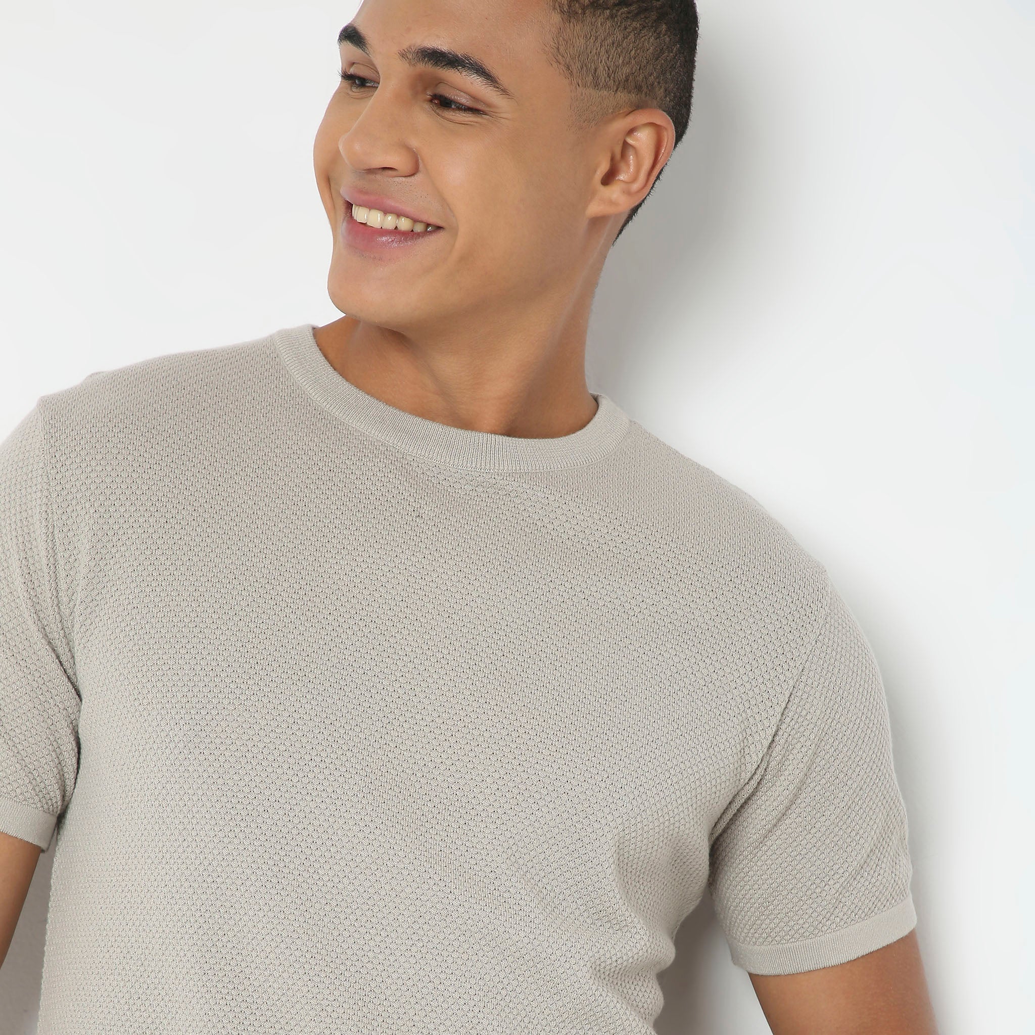 Hand Knit Jersey™ Modern Smart Flat Knit Regular Fit Crew T-Shirt - Soft and Comfortable - Image 5