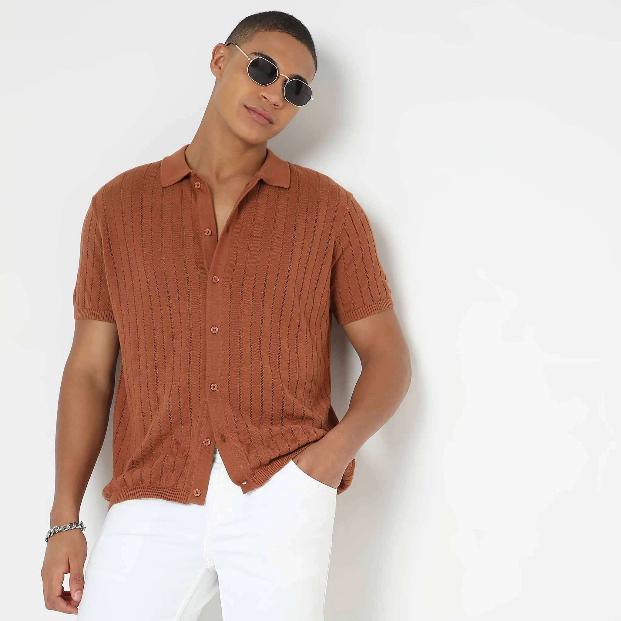 Hand Kinit Jersey™ - Fine Knitted Structure Regular Fit Shirt - Wear With Ease & Comfort - Image 2