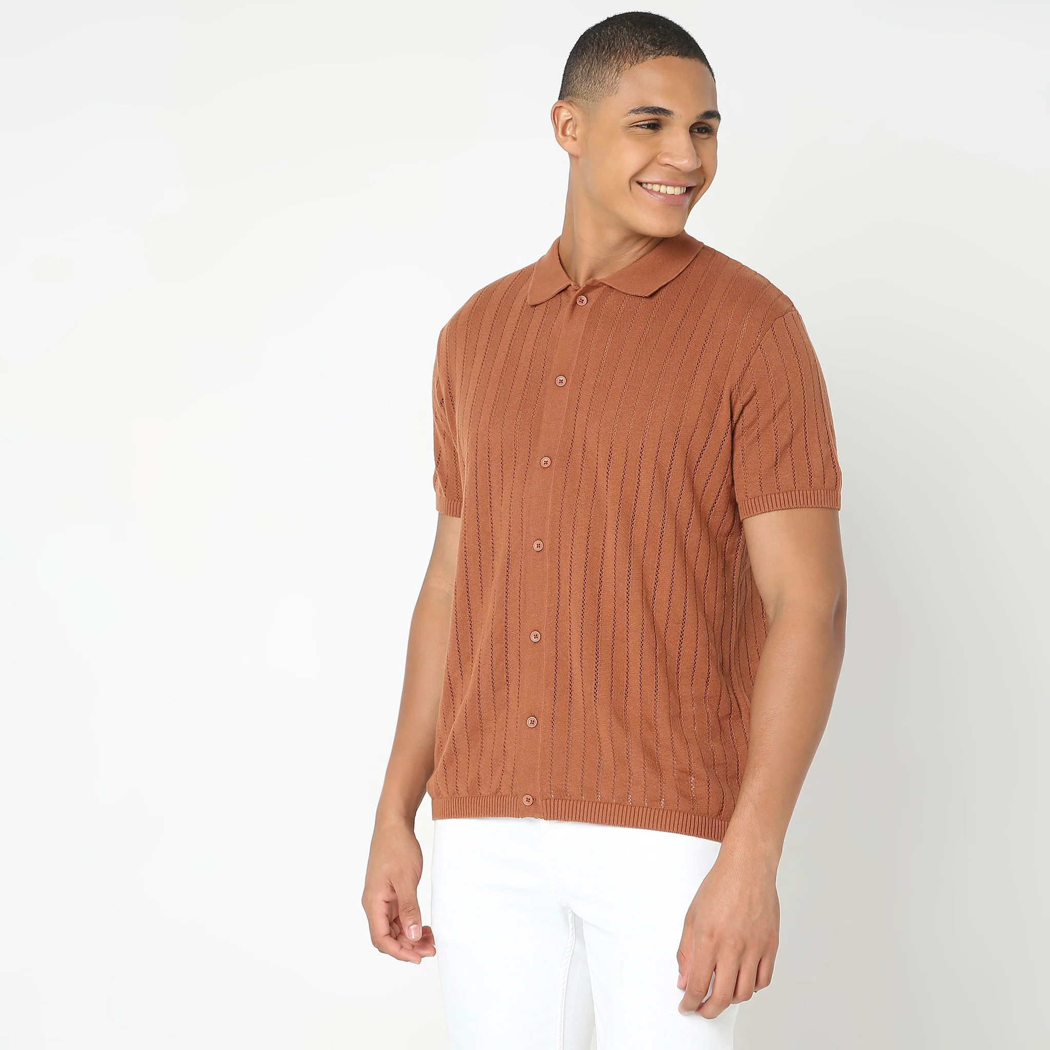Hand Kinit Jersey™ - Fine Knitted Structure Regular Fit Shirt - Wear With Ease & Comfort - Image 5
