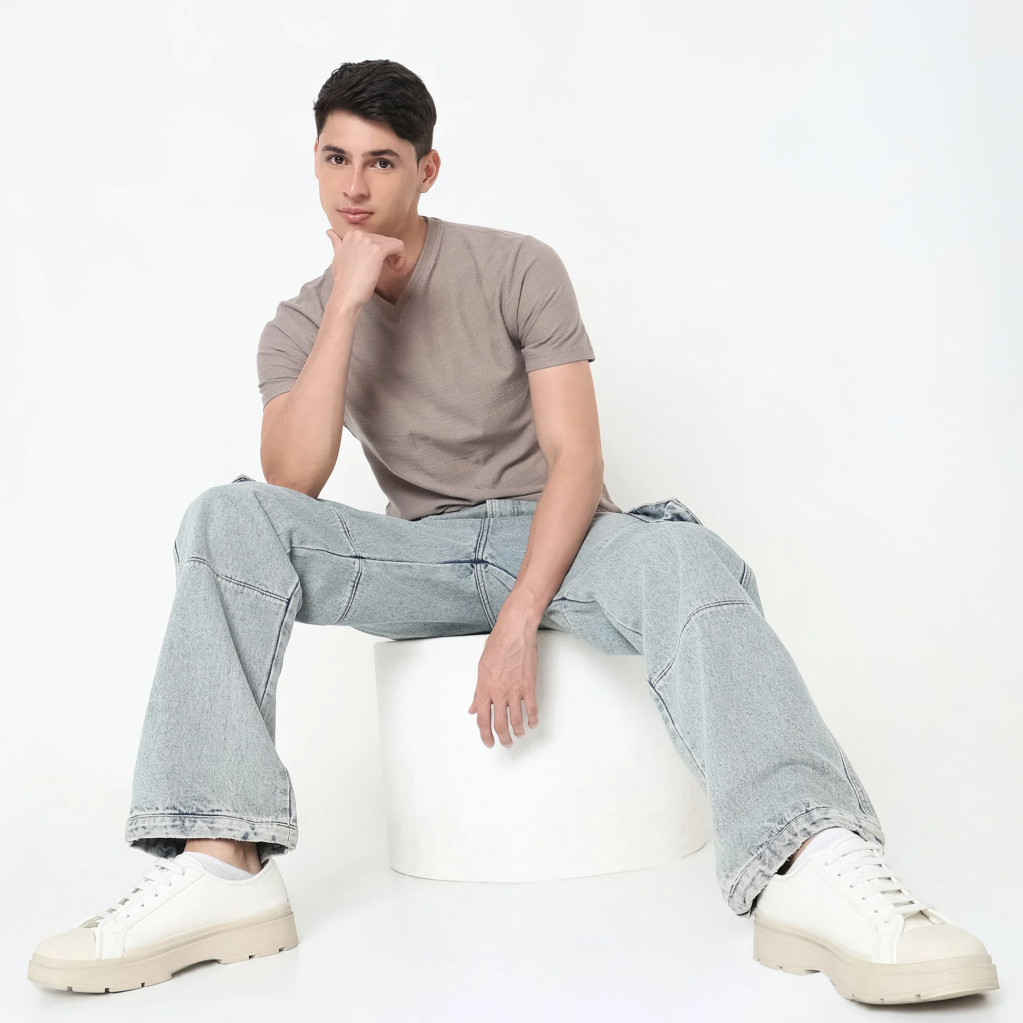 Modern Explorer - Cotton Rich Comfort Blend Structured Tee - Regular Fit