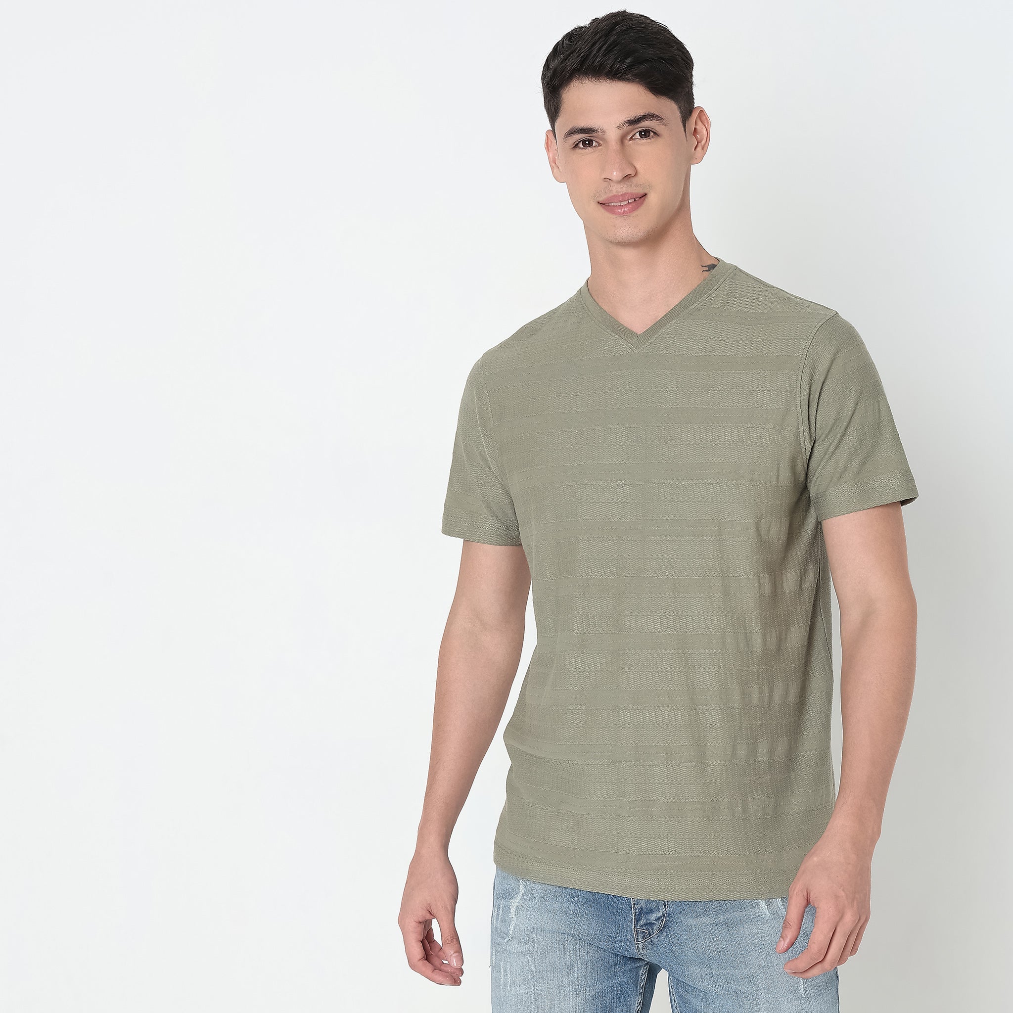 Modern Explorer - Cotton Rich Comfort Blend Structured Tee - Regular Fit - Image 7