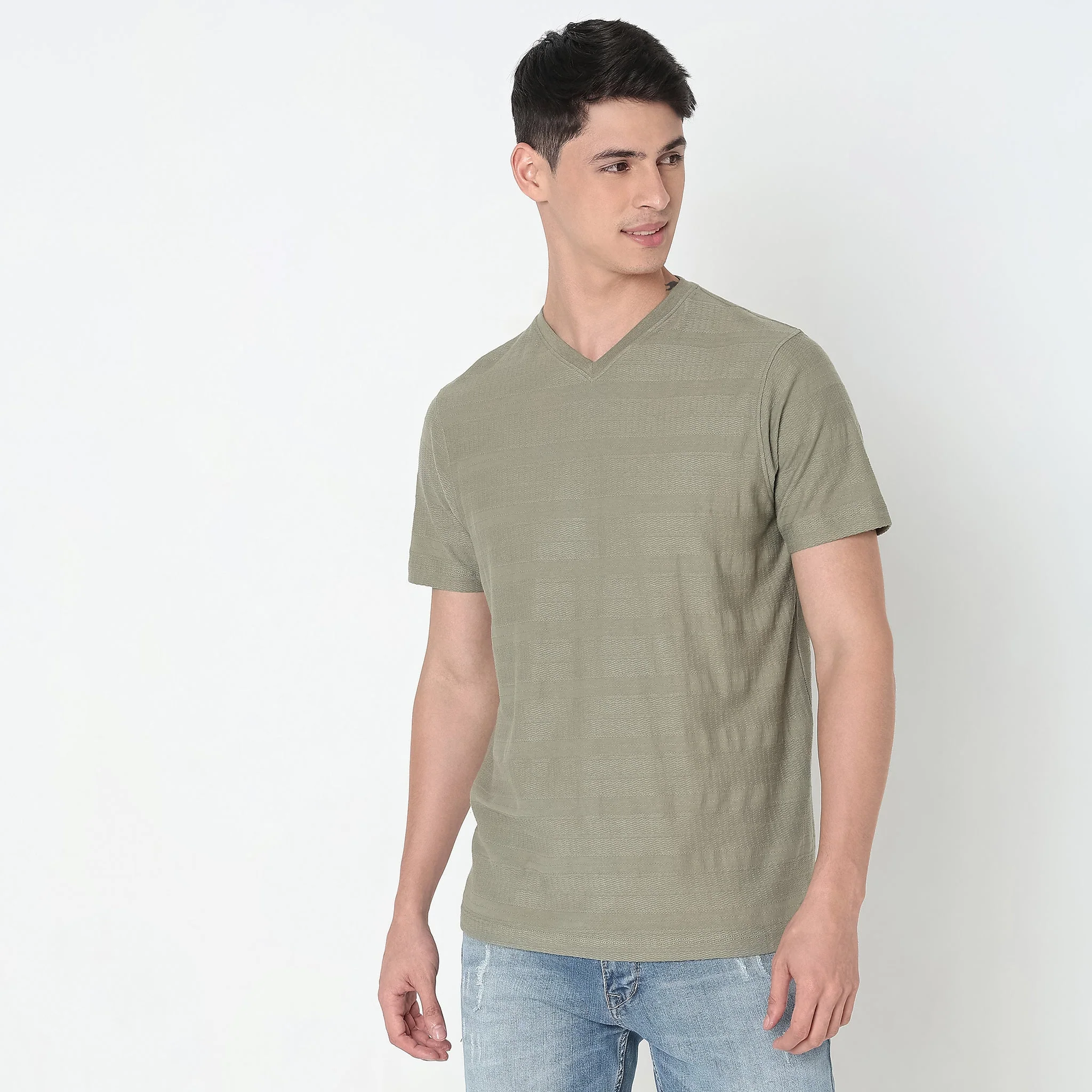 Modern Explorer - Cotton Rich Comfort Blend Structured Tee - Regular Fit - Image 9