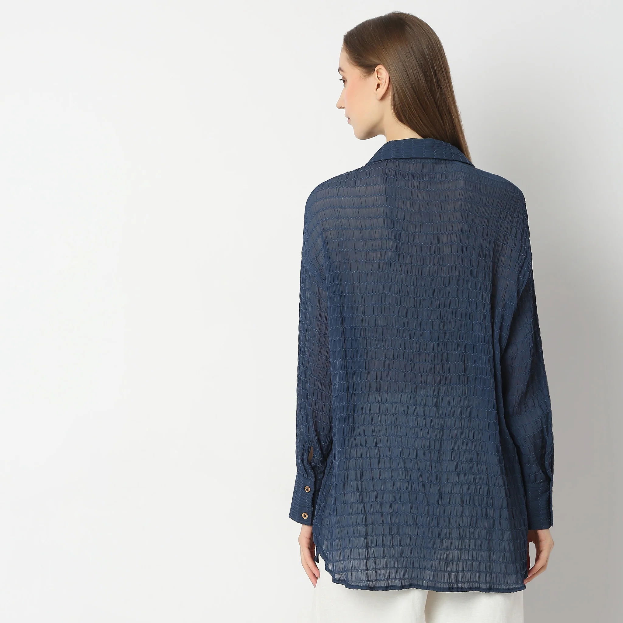 Regular Fit Structured Tunic - Image 3
