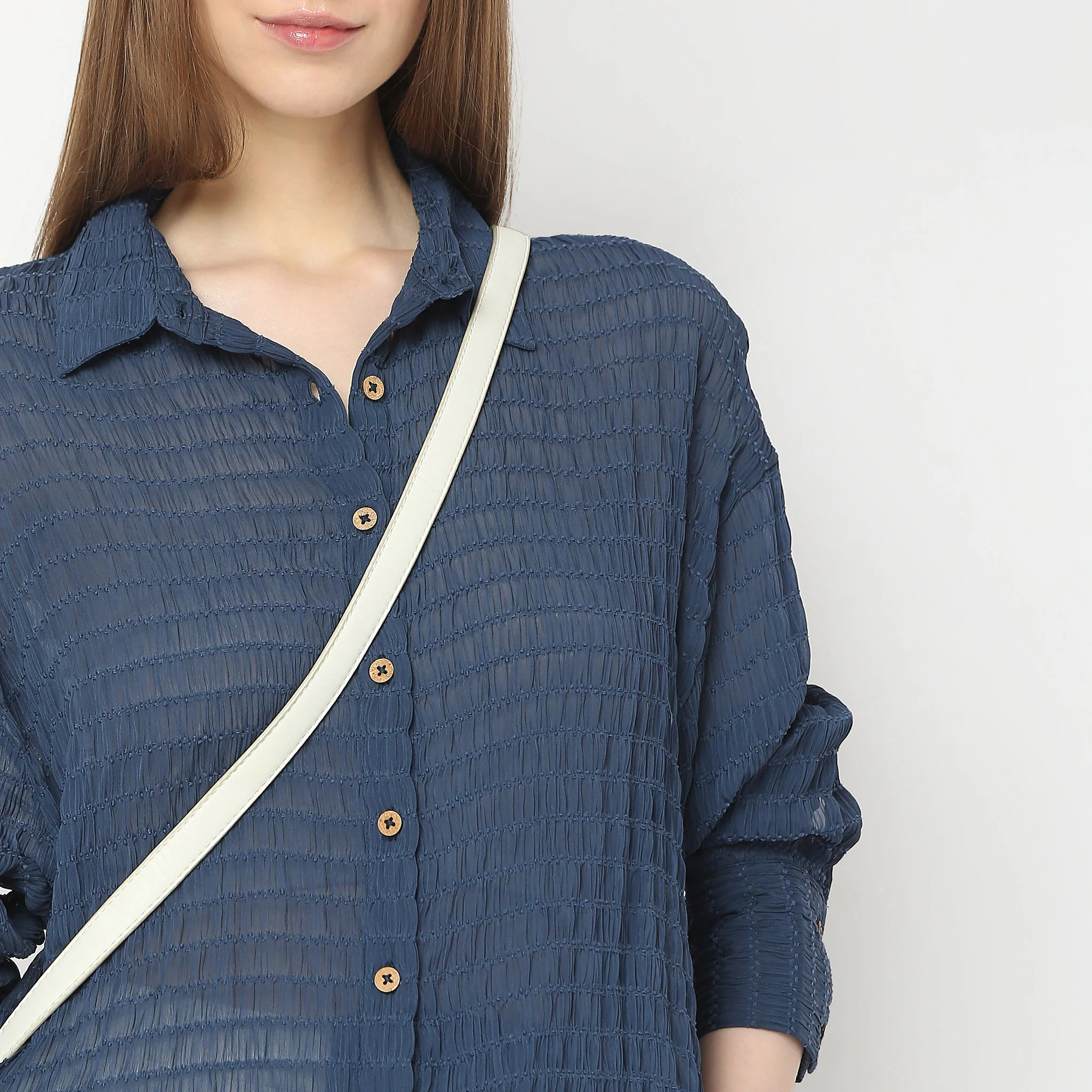 Regular Fit Structured Tunic - Image 4