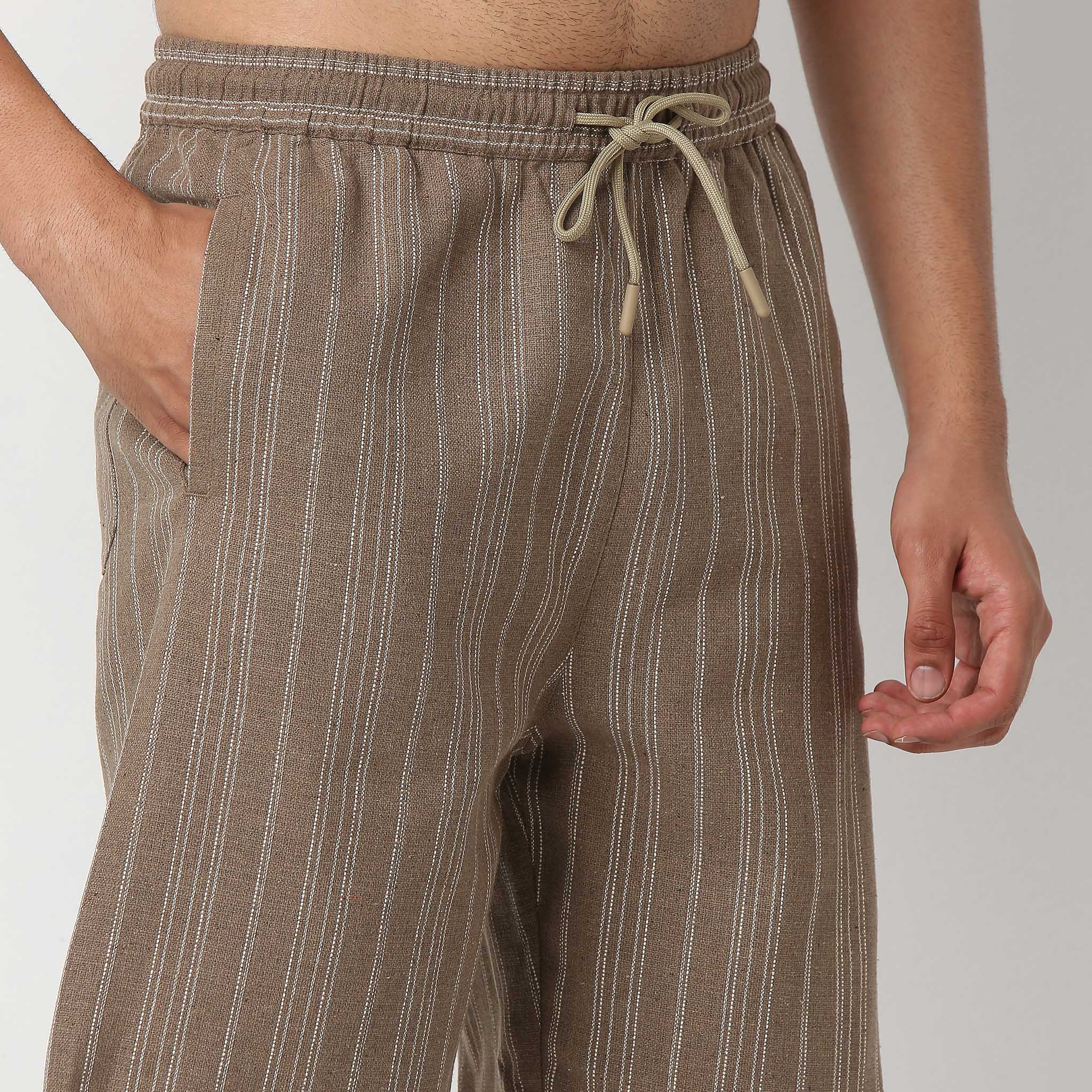 Above Knee Trendy Yarn Dyed Textured Pull-On Mood Shorts - Image 4