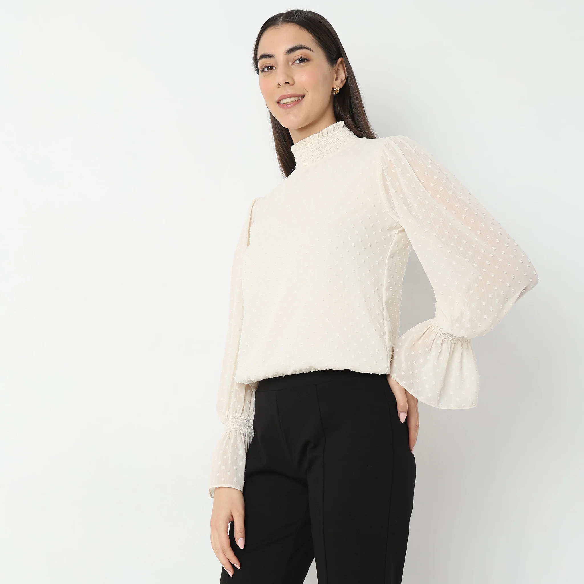 Regular Fit Textured Top - Image 10
