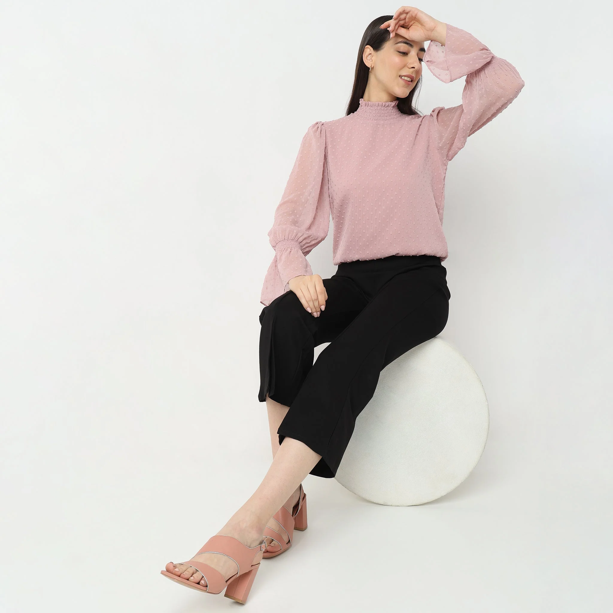 Regular Fit Textured Top - Image 11