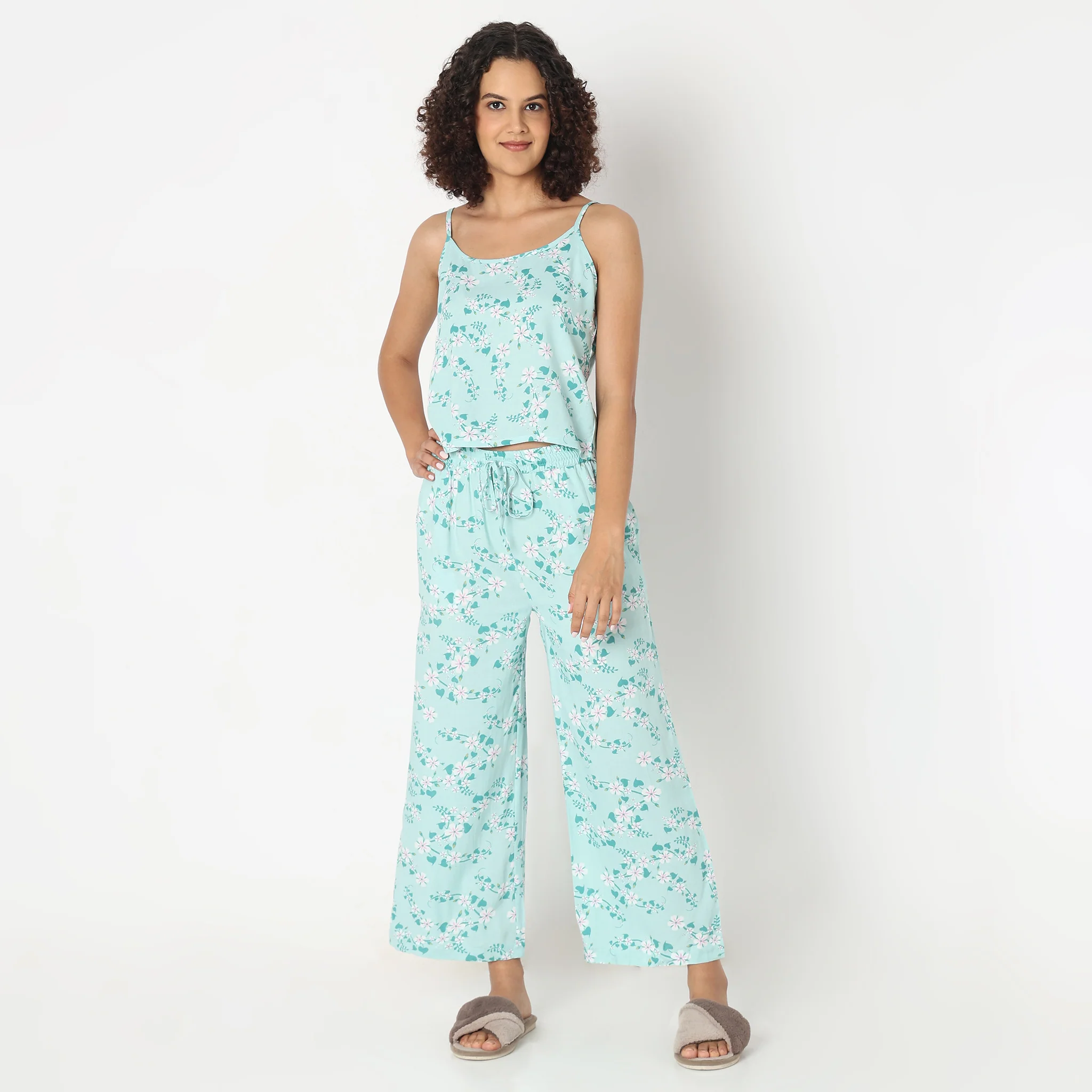 Woven Tropical Sleepwear Lounge Shrug - Image 2