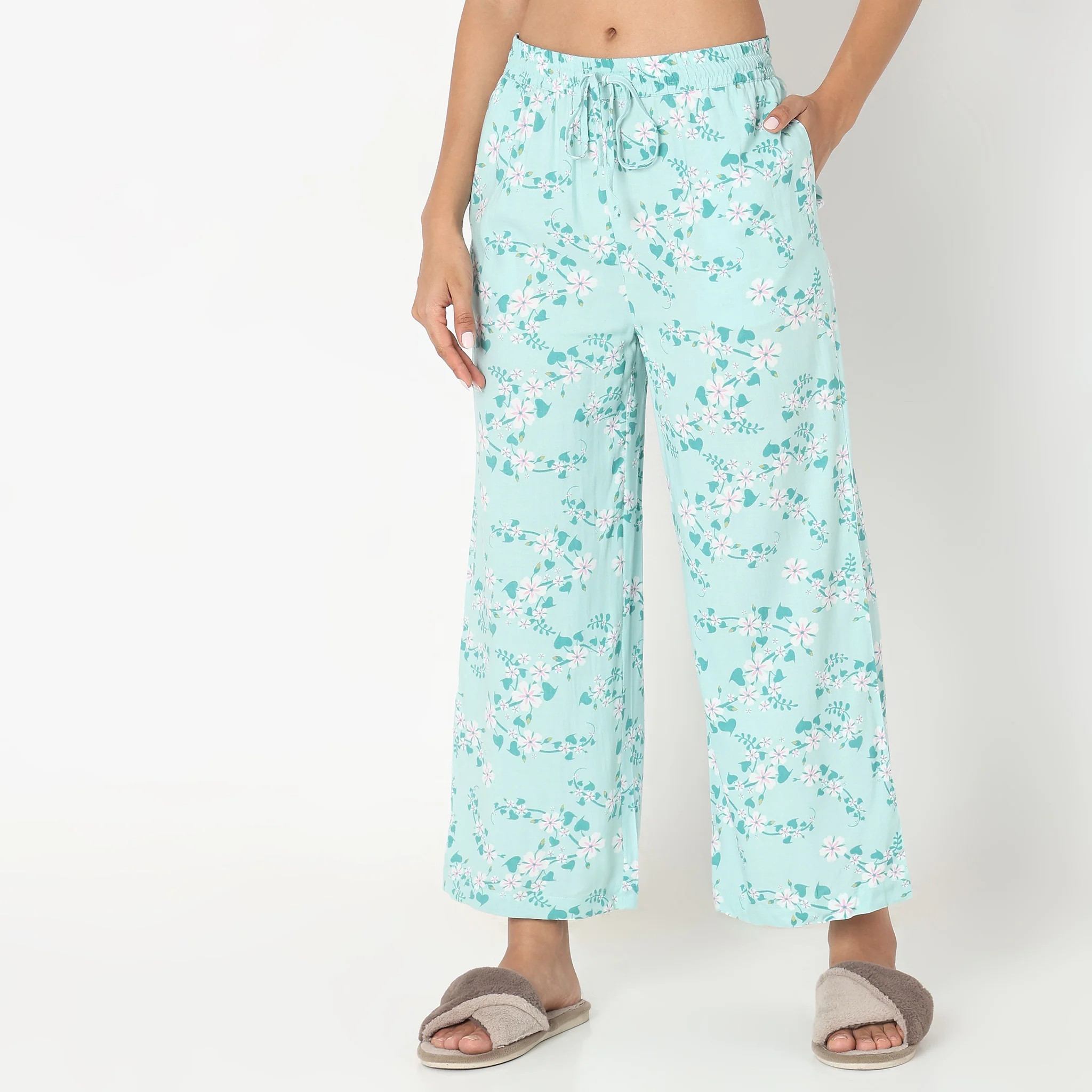 Woven Tropical Sleepwear Lounge Shrug - Image 7