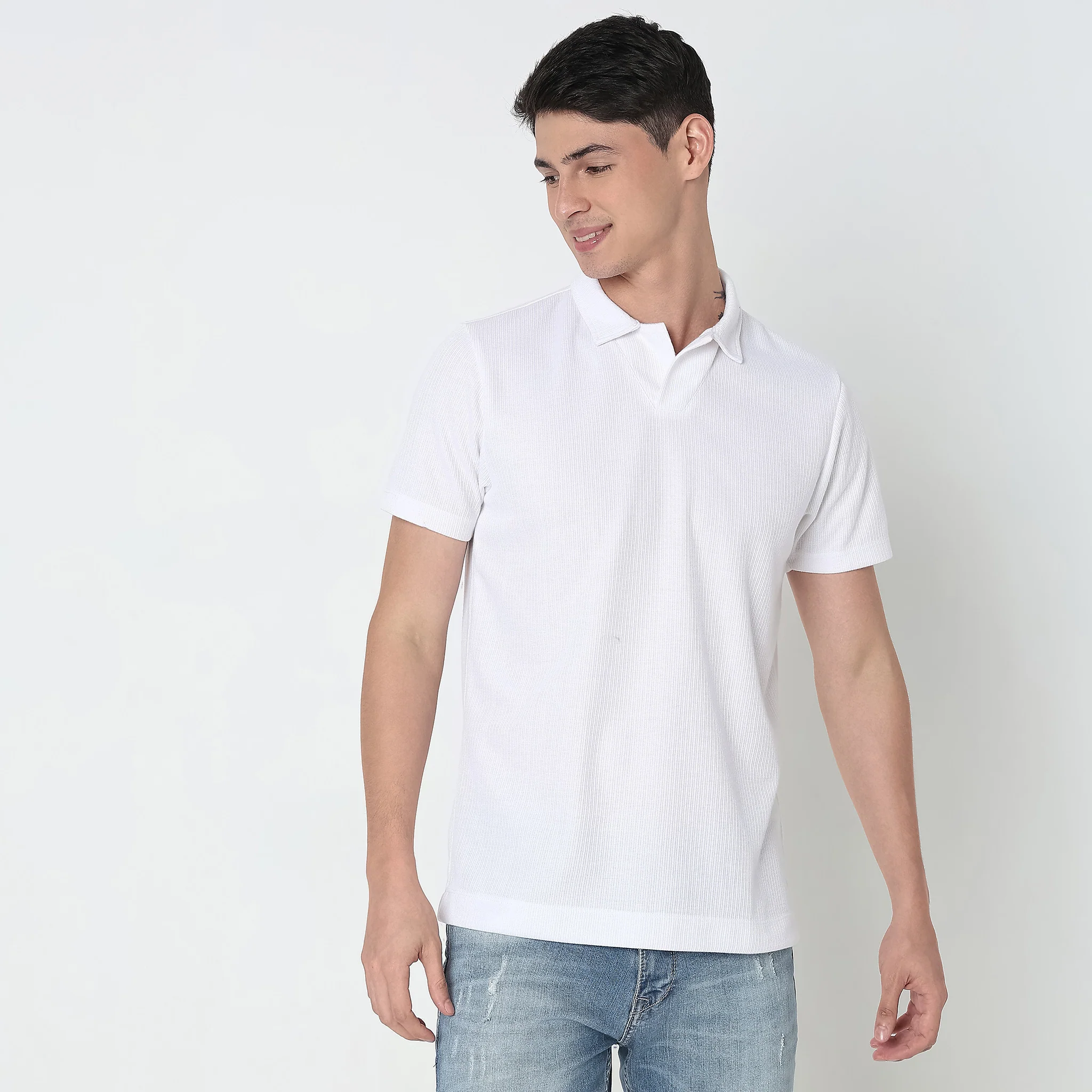 Regular Fit Structured Polo T-Shirt - Image 12