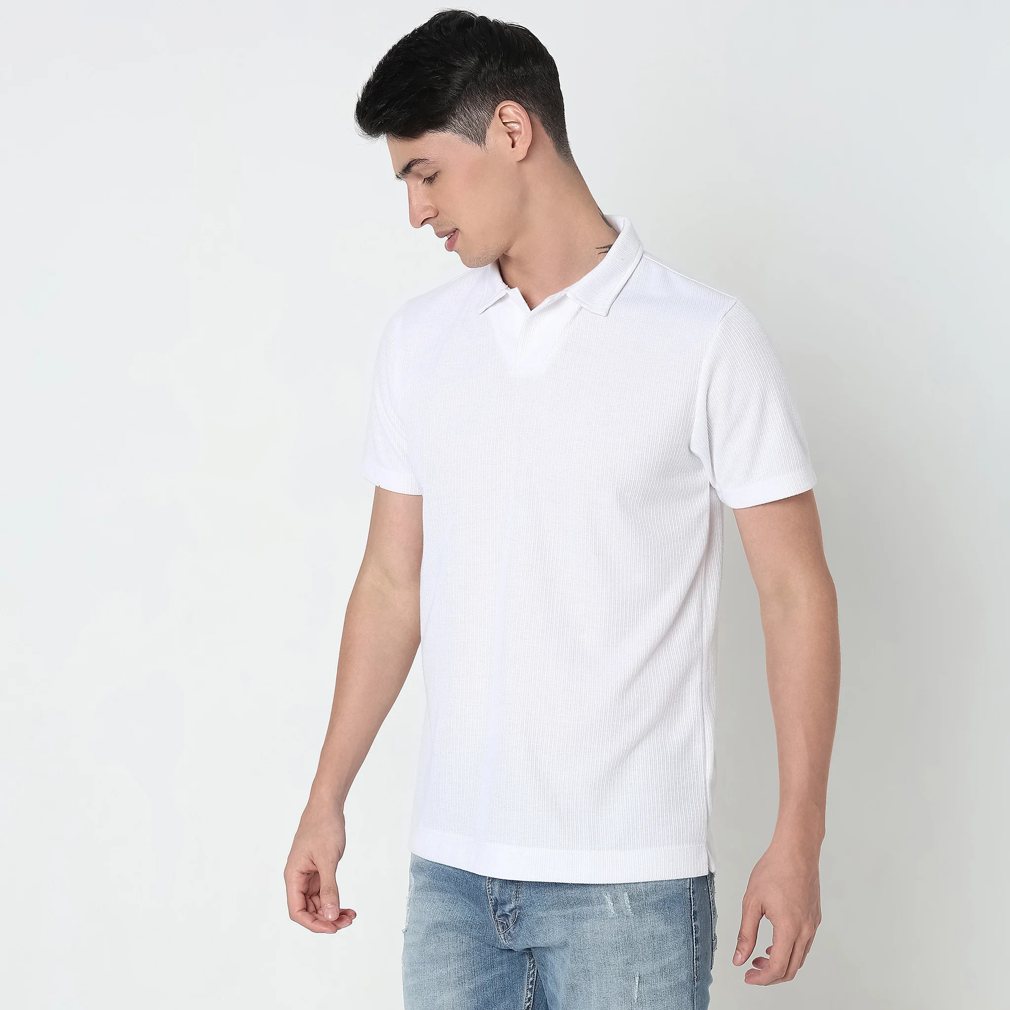 Regular Fit Structured Polo T-Shirt - Image 14