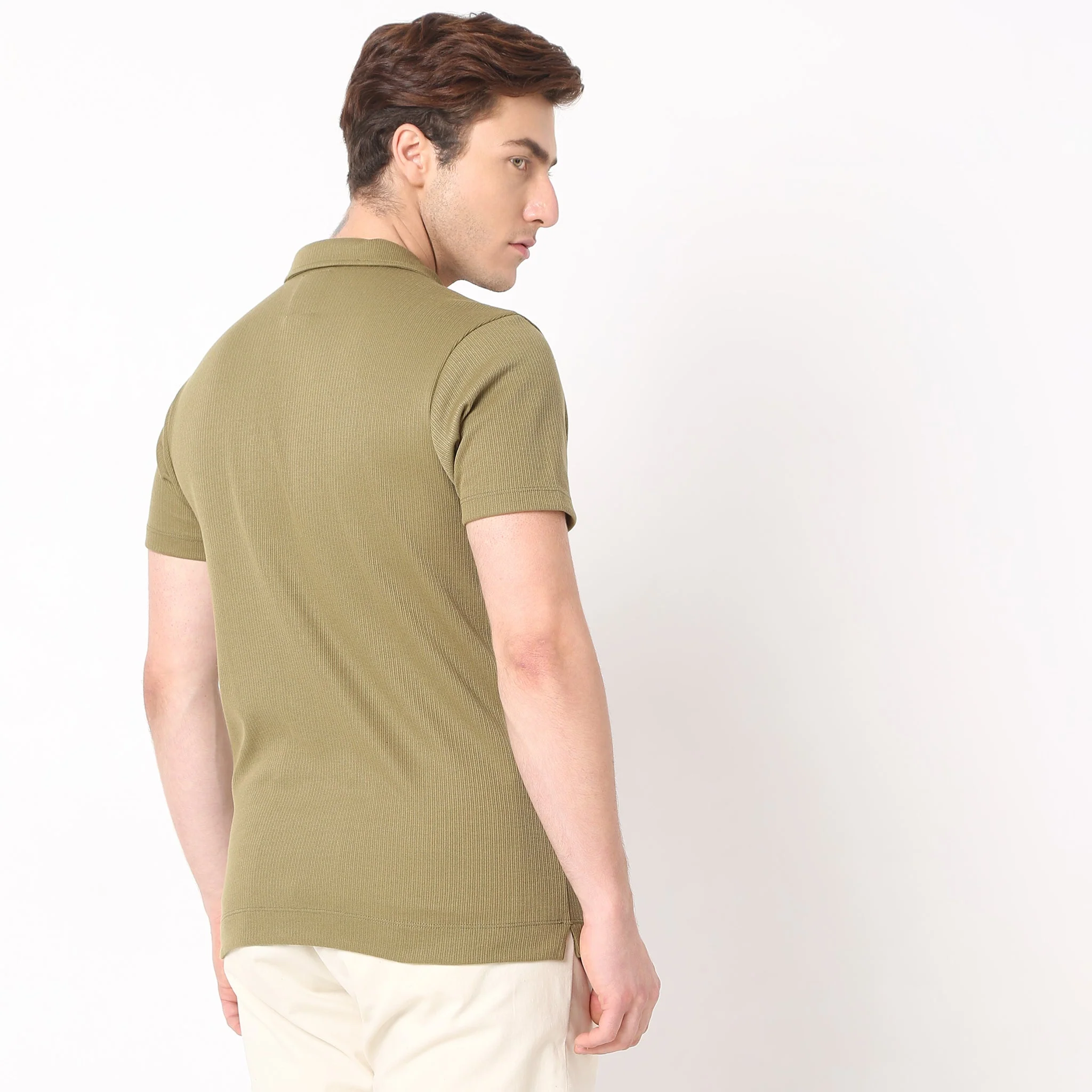Regular Fit Structured Polo T-Shirt - Image 3