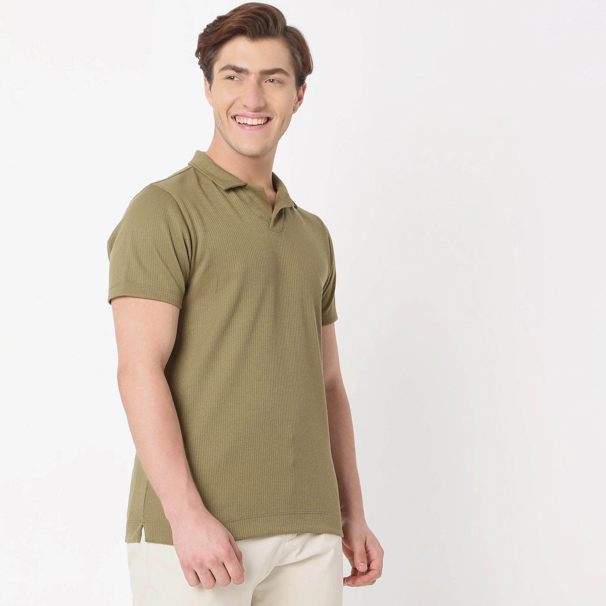 Regular Fit Structured Polo T-Shirt - Image 4
