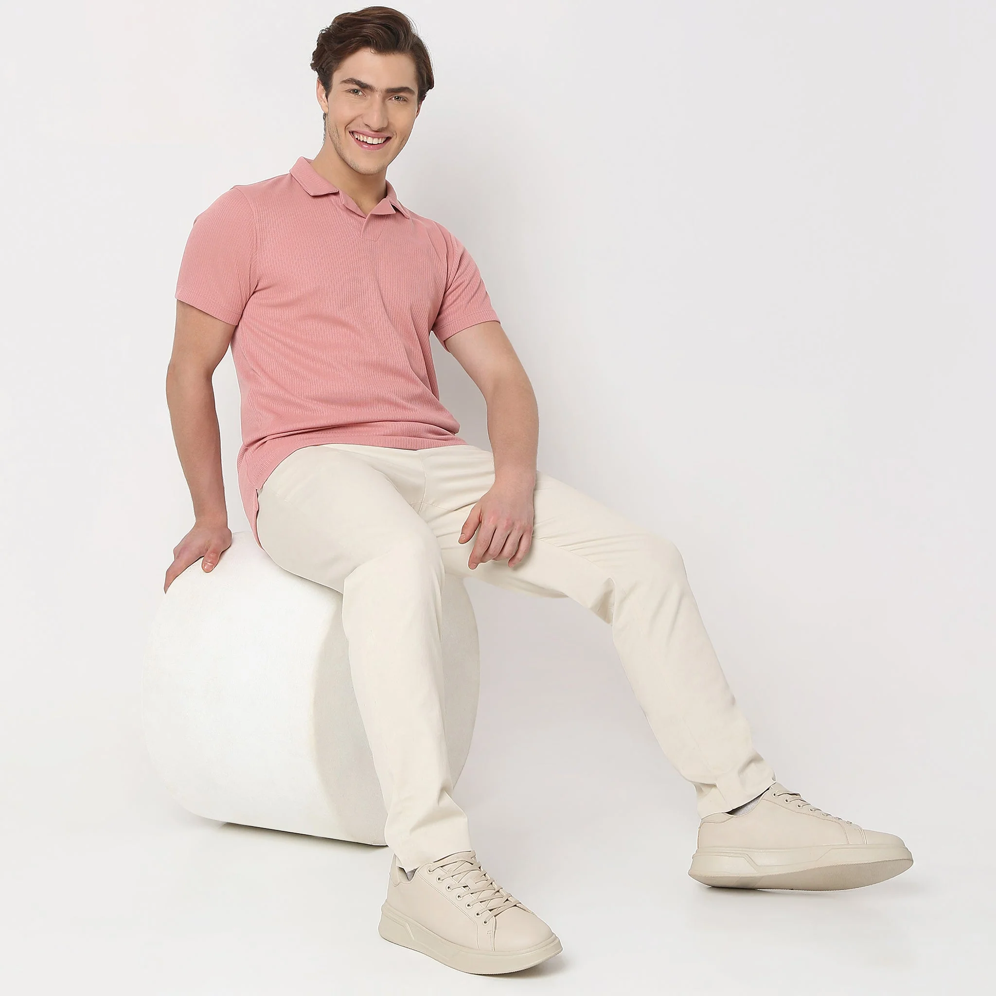 Regular Fit Structured Polo T-Shirt - Image 6