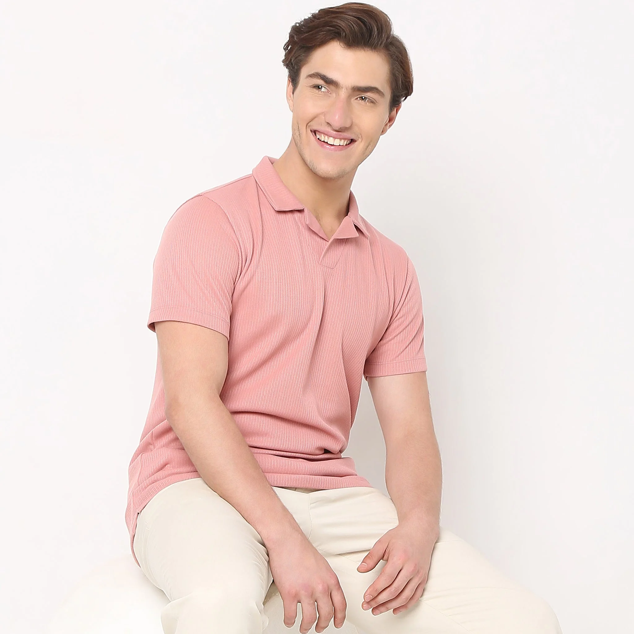 Regular Fit Structured Polo T-Shirt - Image 7