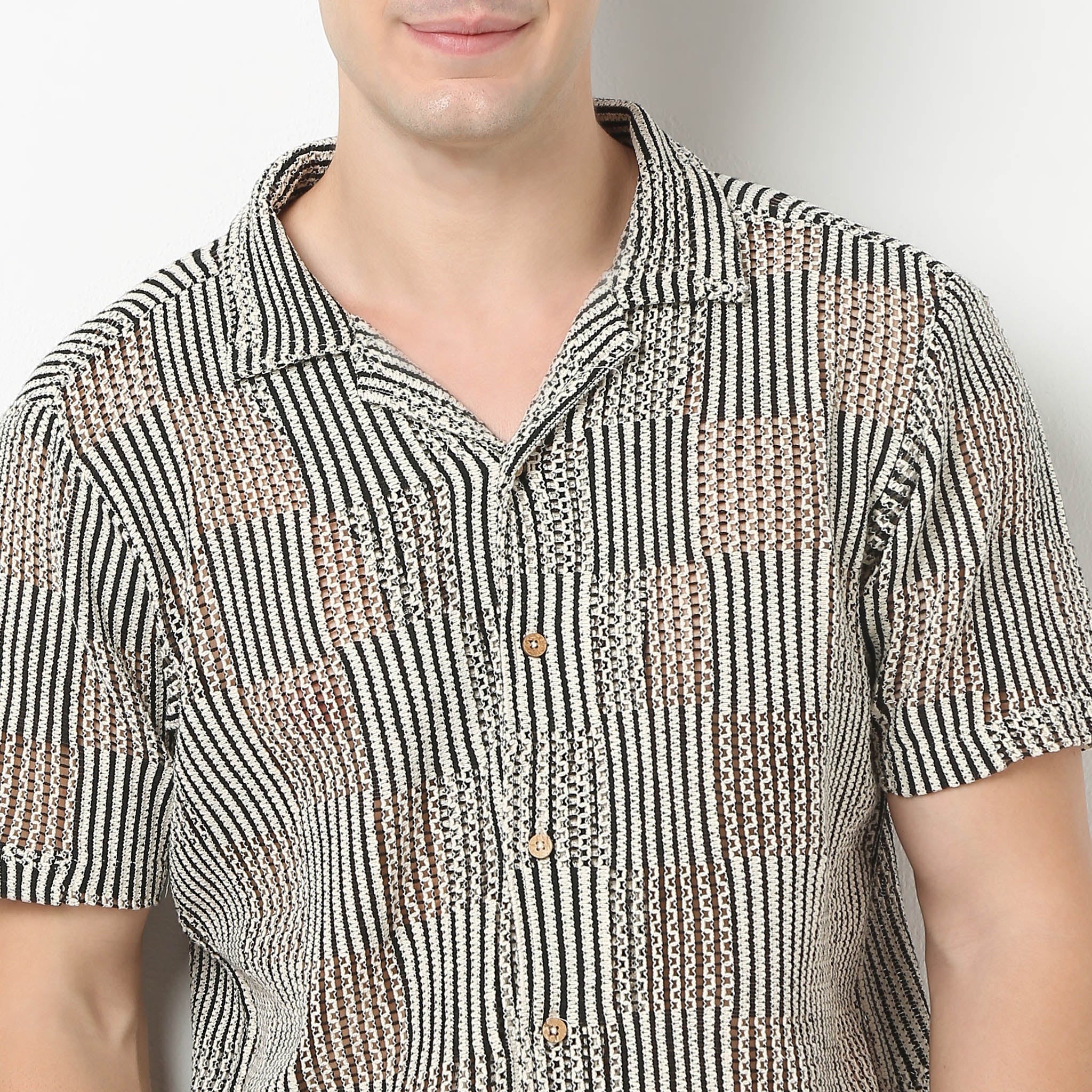 Relaxed Fit Cuban Lace Shirt - Image 5
