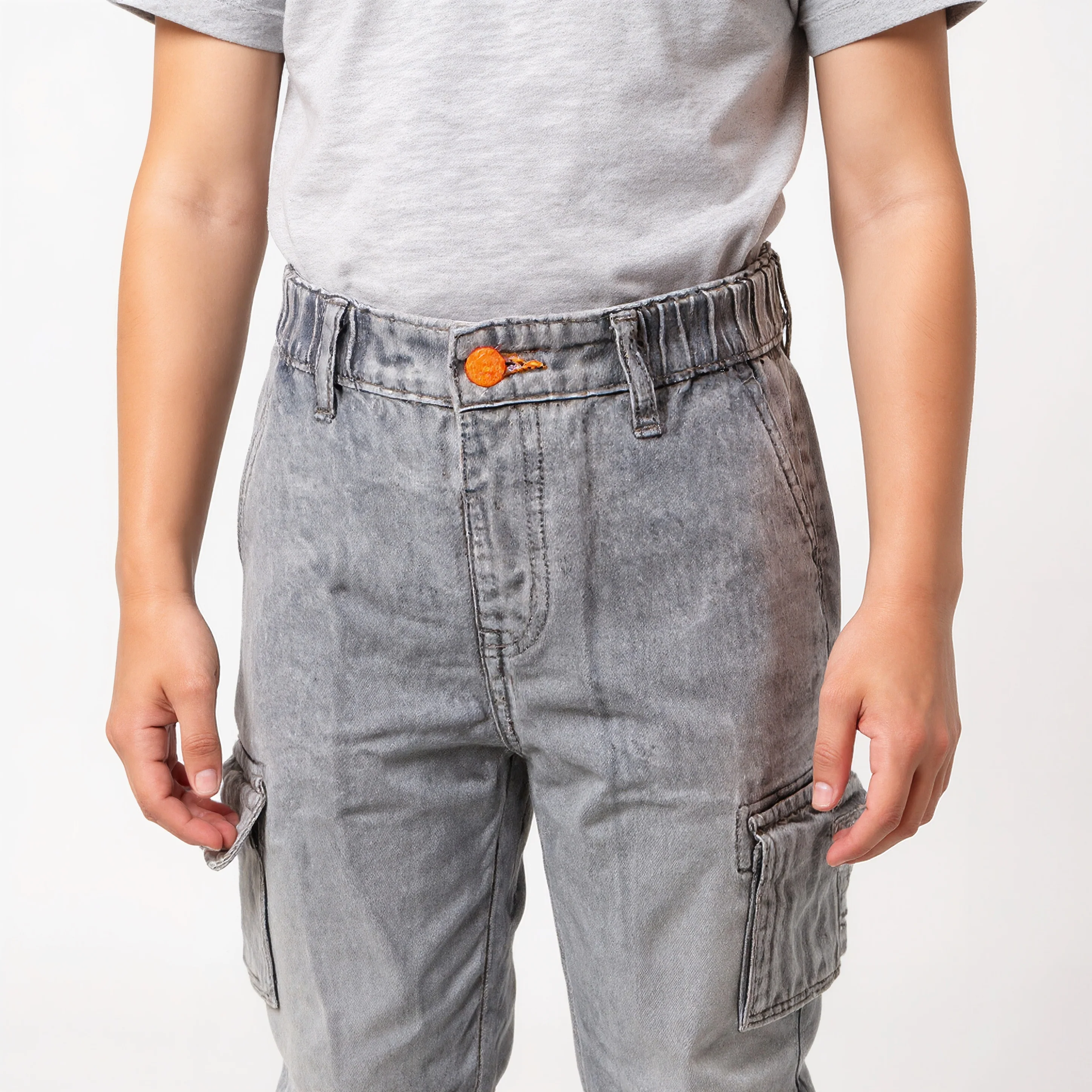 Relaxed Fit Heavily Washed Boys Joggers - Image 7