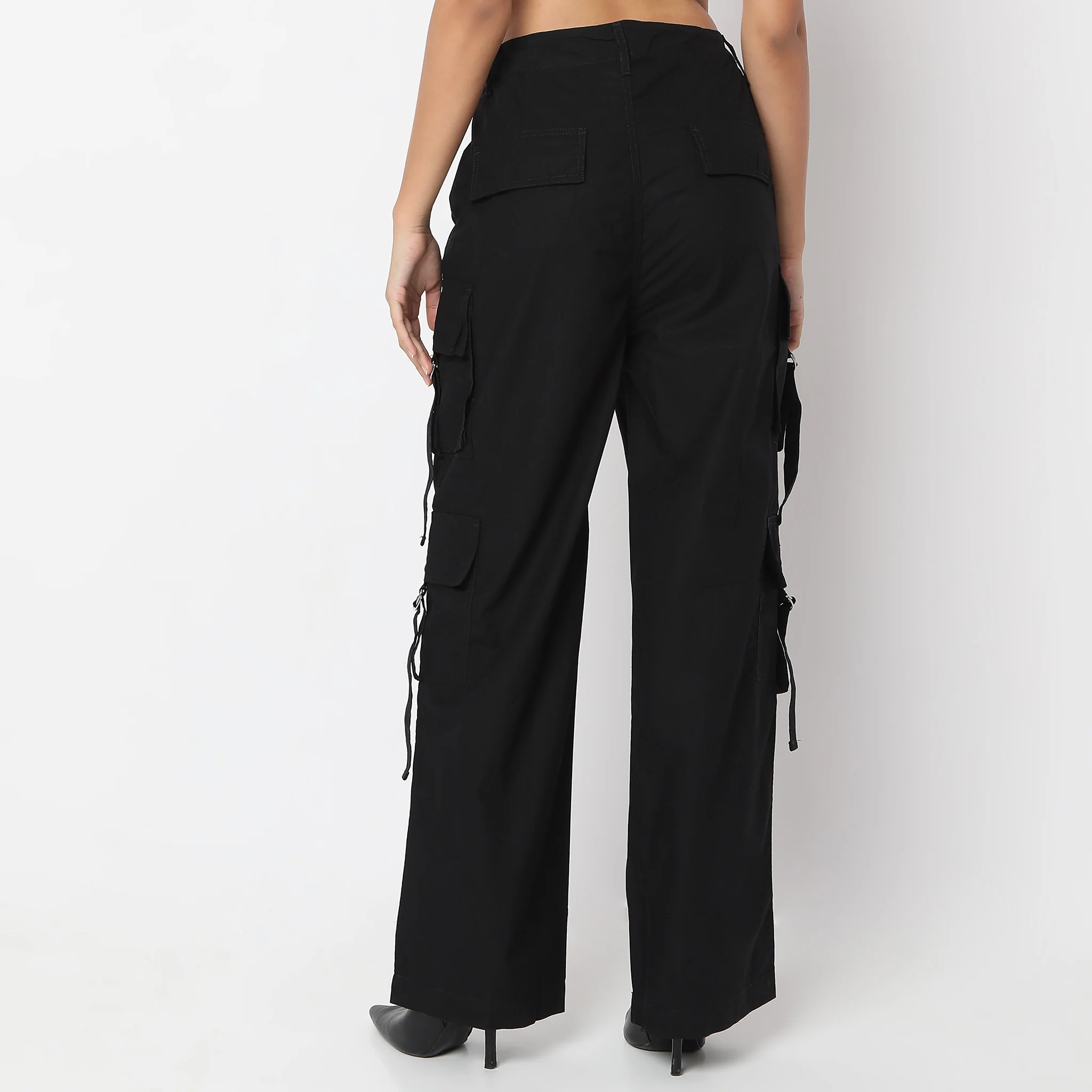 Relaxed Fit High Rise Cargos - Image 3