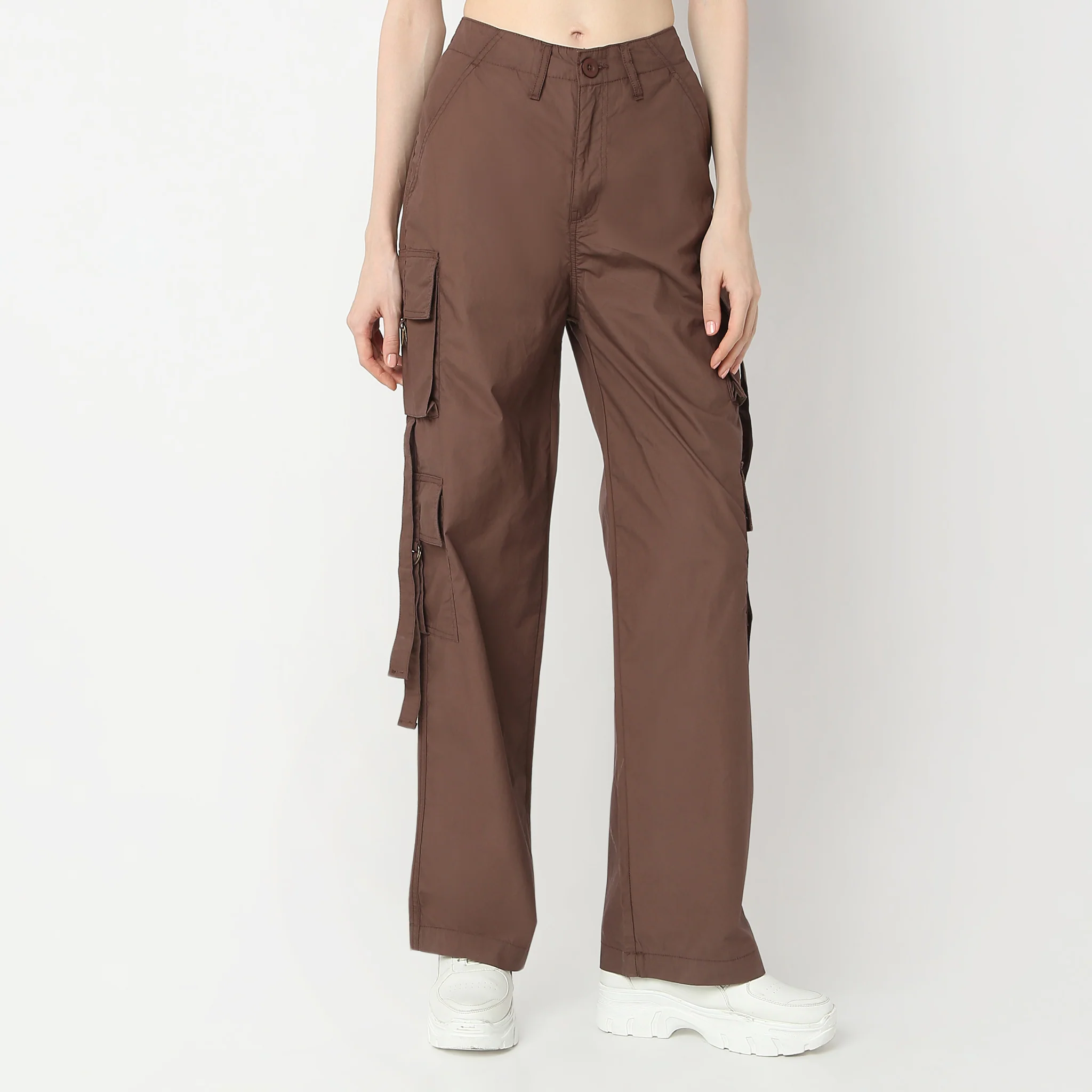 Relaxed Fit High Rise Cargos - Image 8