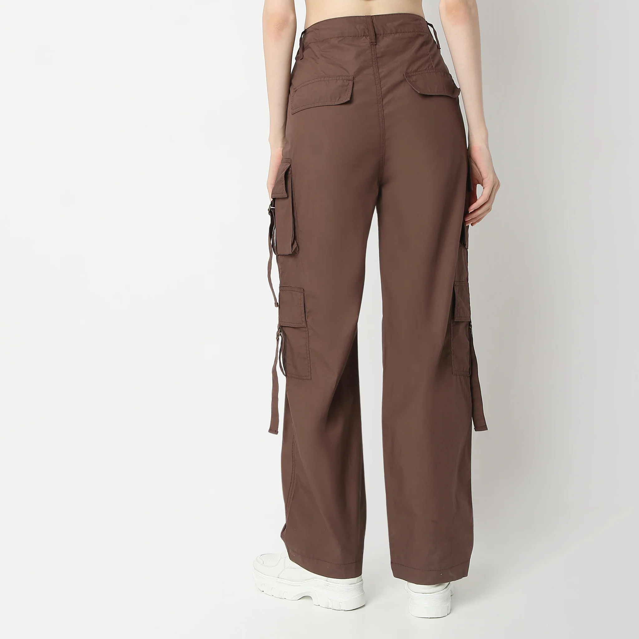 Relaxed Fit High Rise Cargos - Image 9