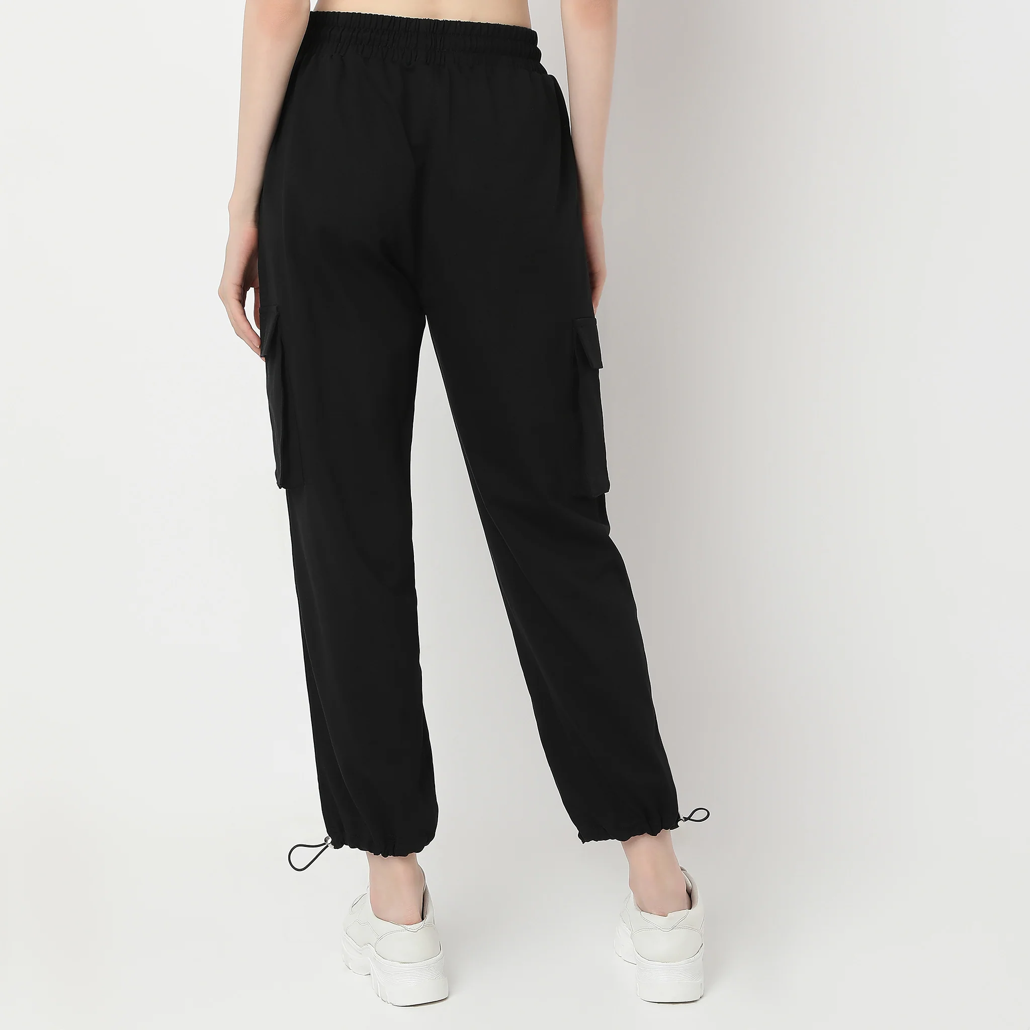 Relaxed Fit High Rise Joggers - Image 3