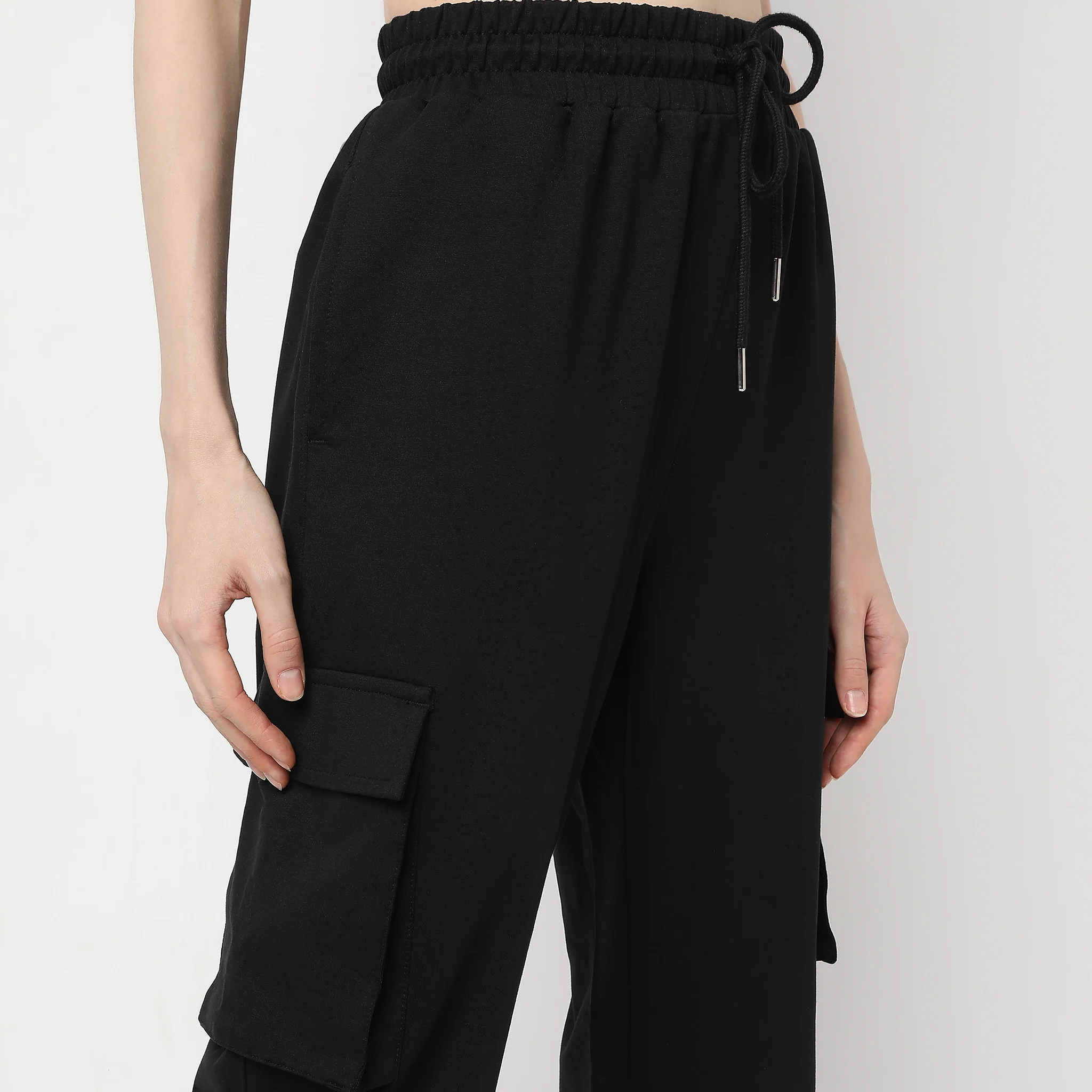 Relaxed Fit High Rise Joggers - Image 4