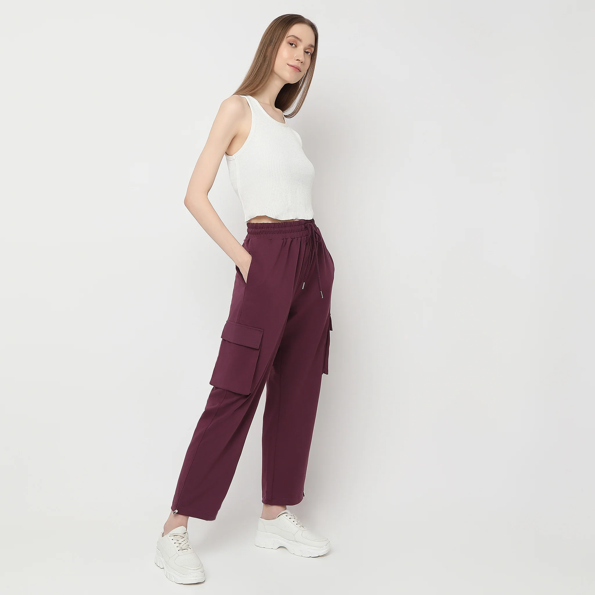 Relaxed Fit High Rise Joggers - Image 6