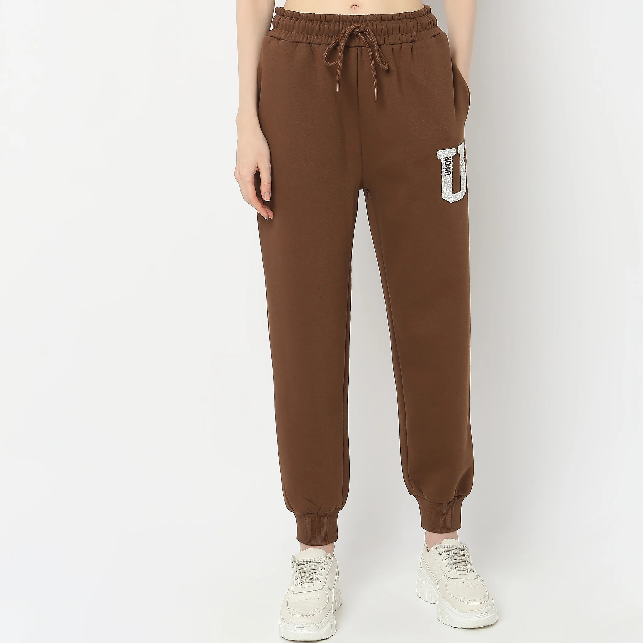 Relaxed Fit High Rise Joggers - Image 2
