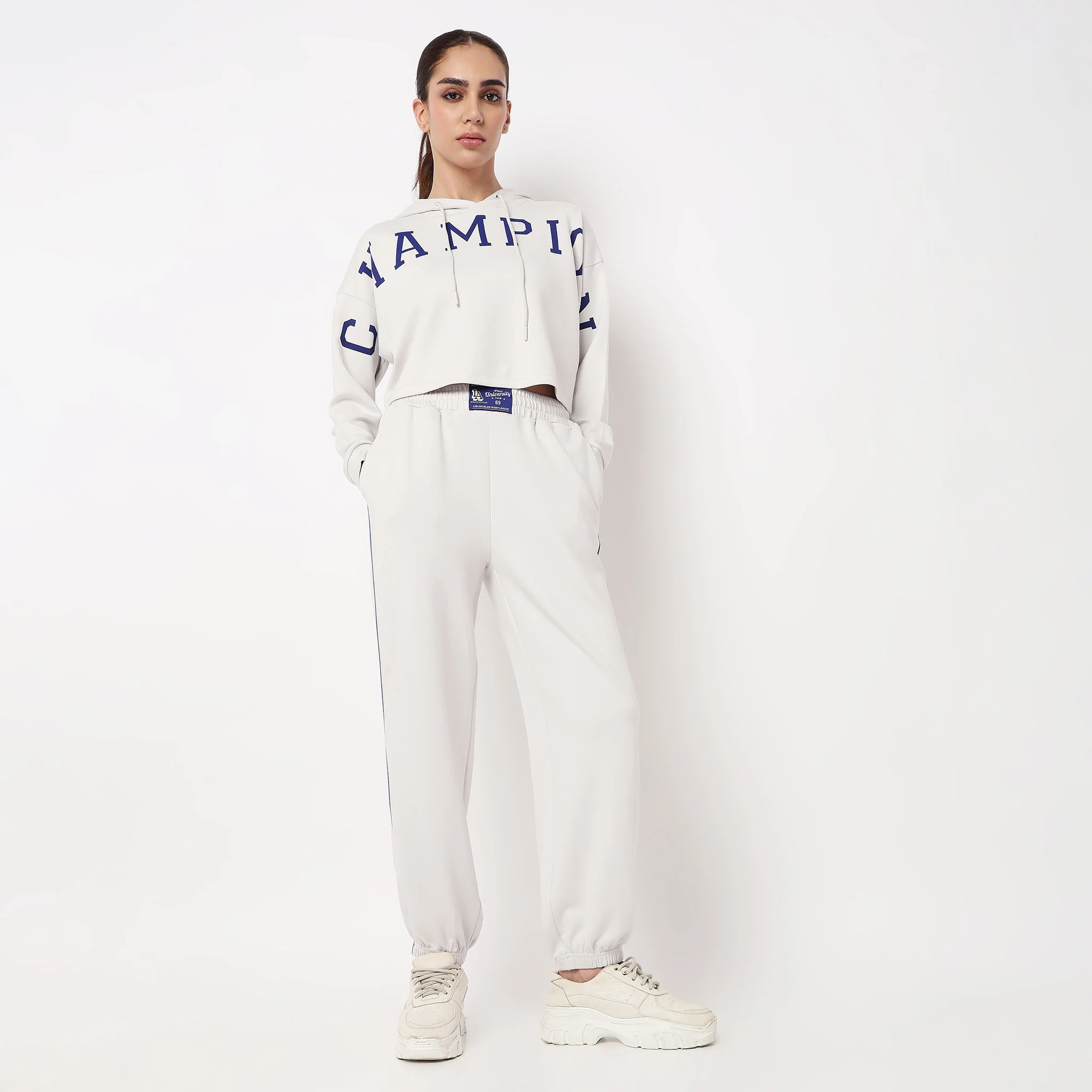 Relaxed Fit High Rise Joggers
