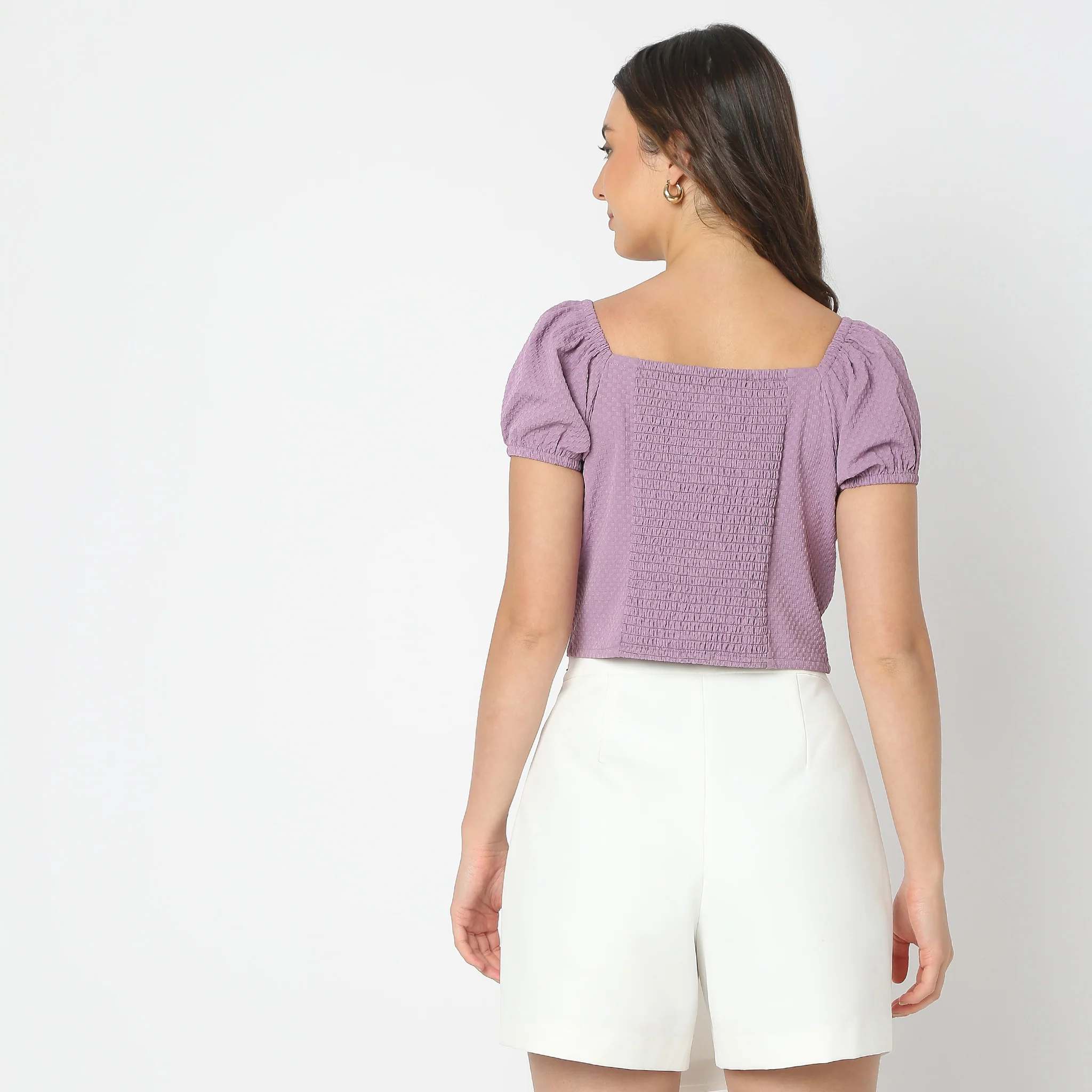 Relaxed Fit Printed Crop Top - Image 3