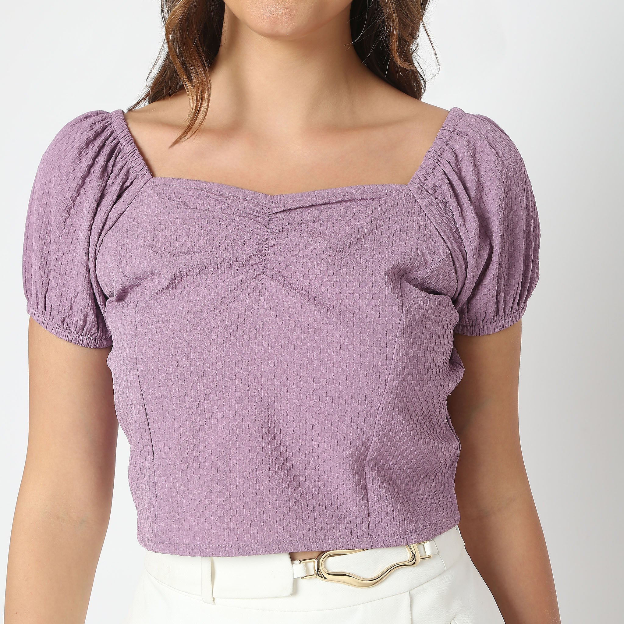 Relaxed Fit Printed Crop Top - Image 4