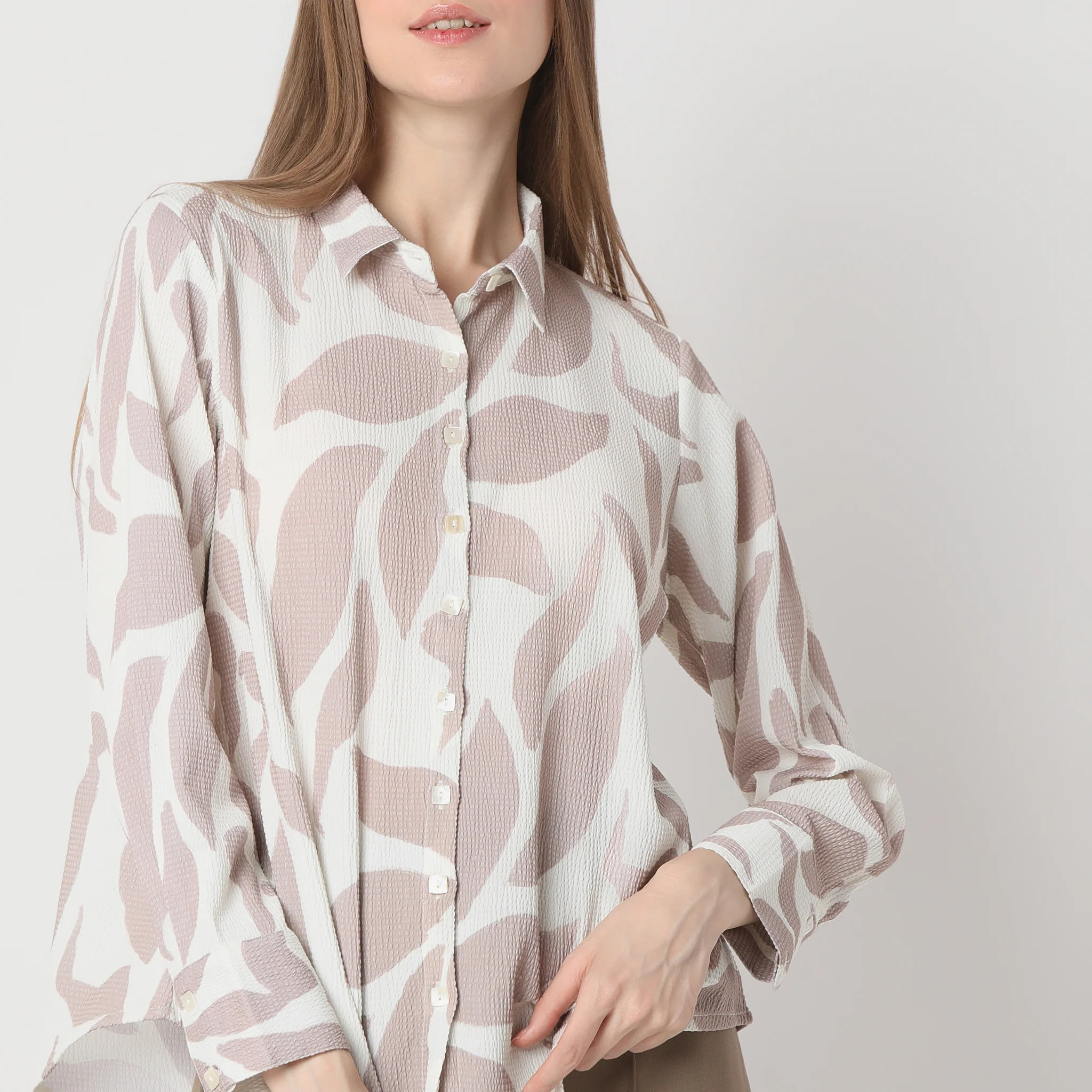 Relaxed Fit Printed Full Sleeve Shirt - Image 4