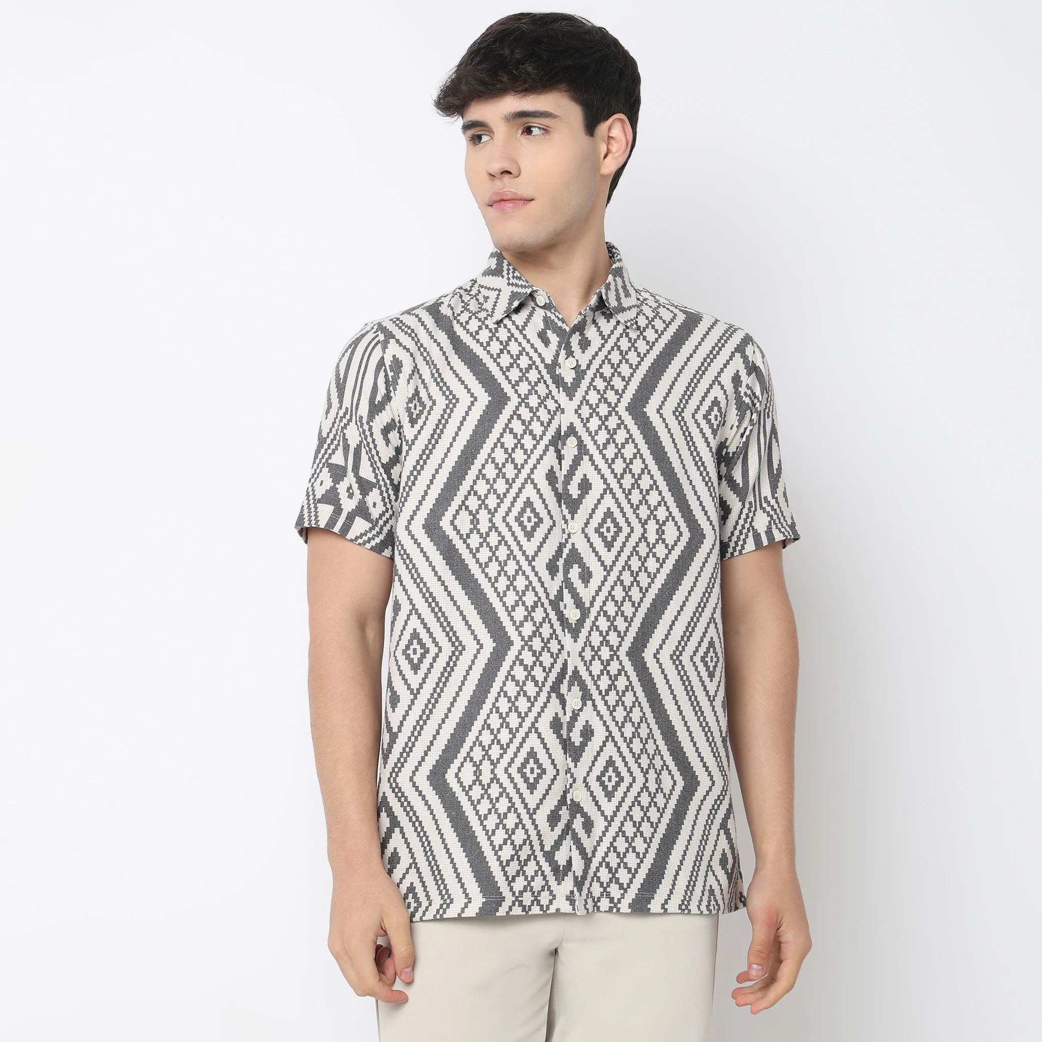 Relaxed Fit Printed Shirt - Image 2