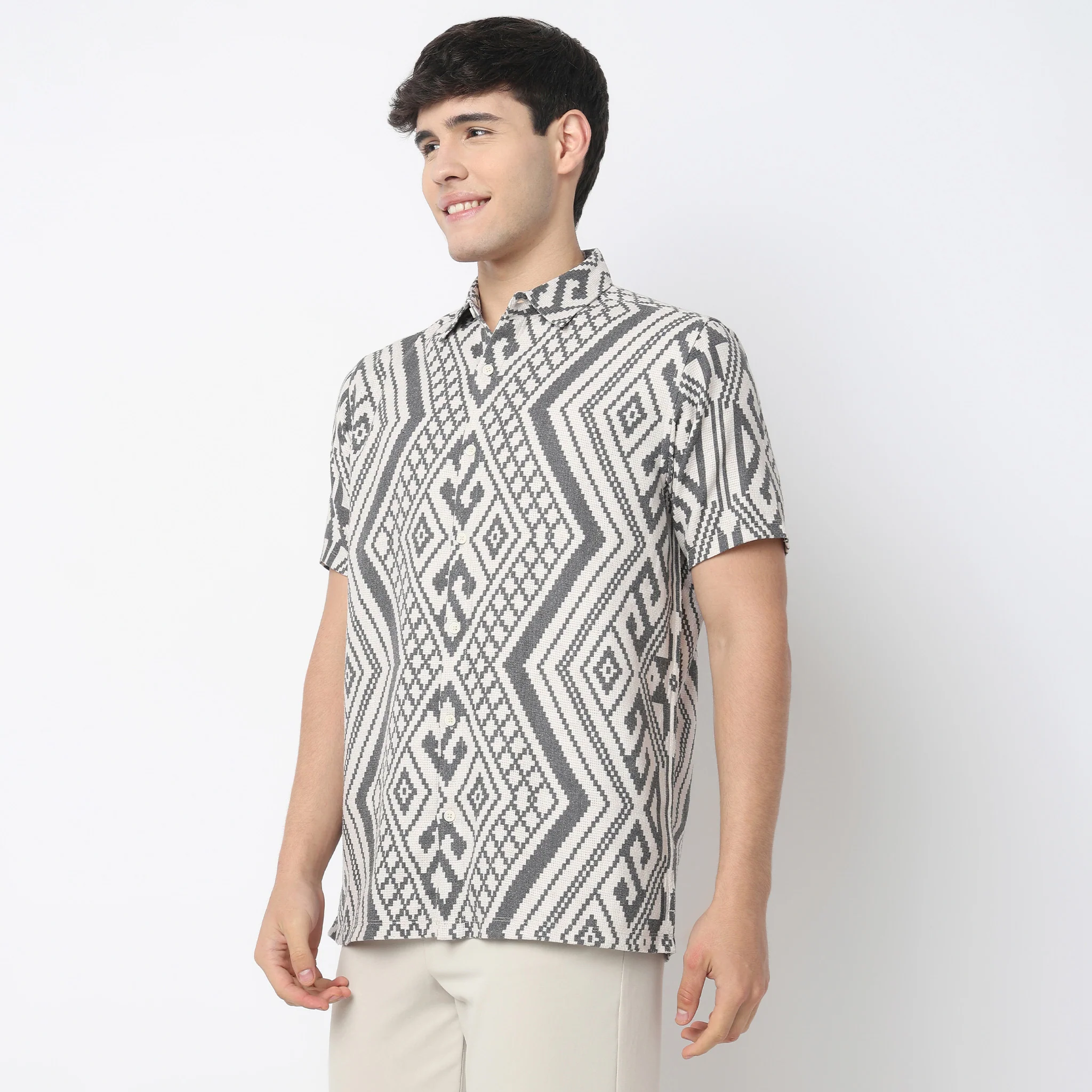 Relaxed Fit Printed Shirt - Image 5