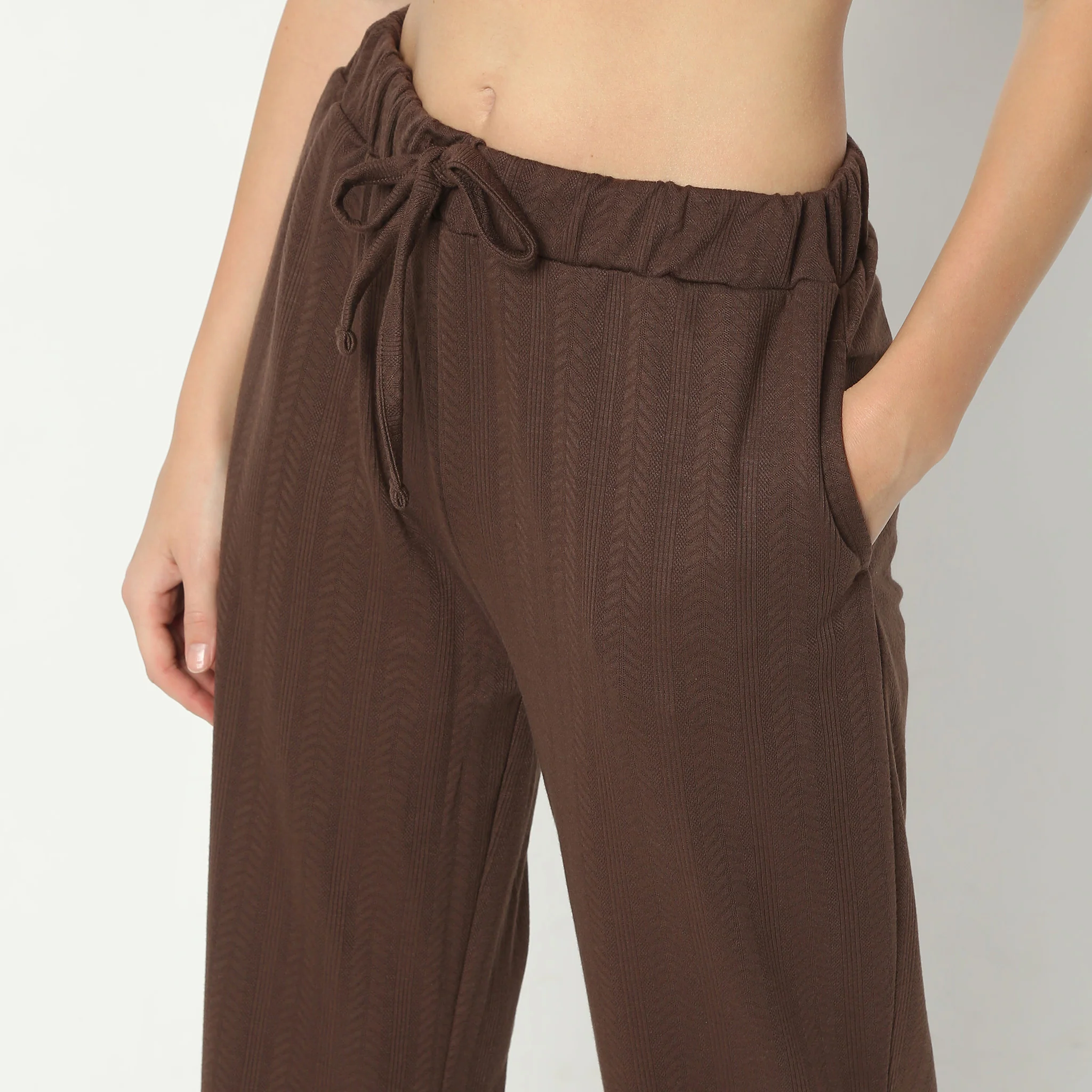 Relaxed Fit Ankle Length High Rise Palazzos - Image 9