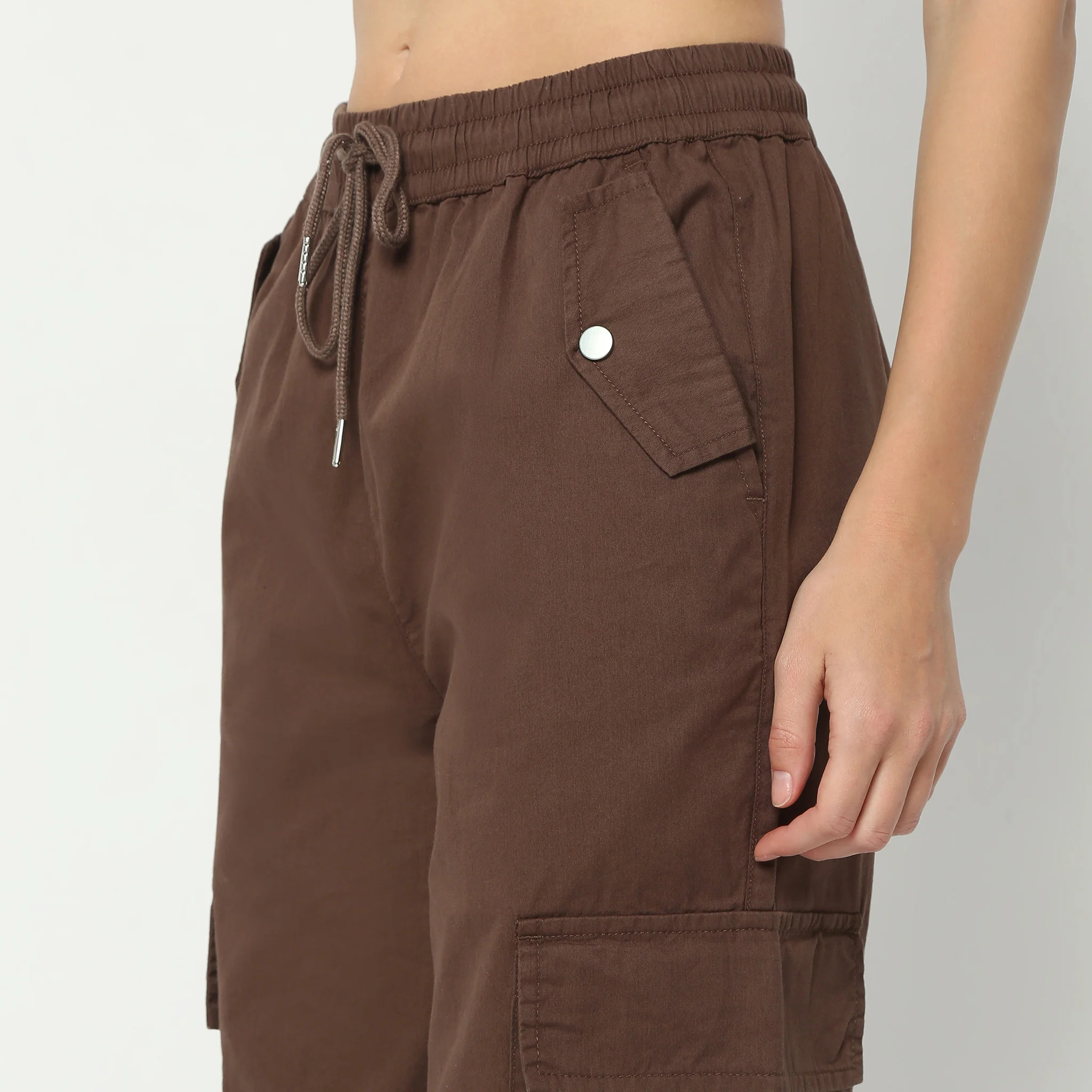 Relaxed Fit Ankle Length High Rise Pants - Image 4